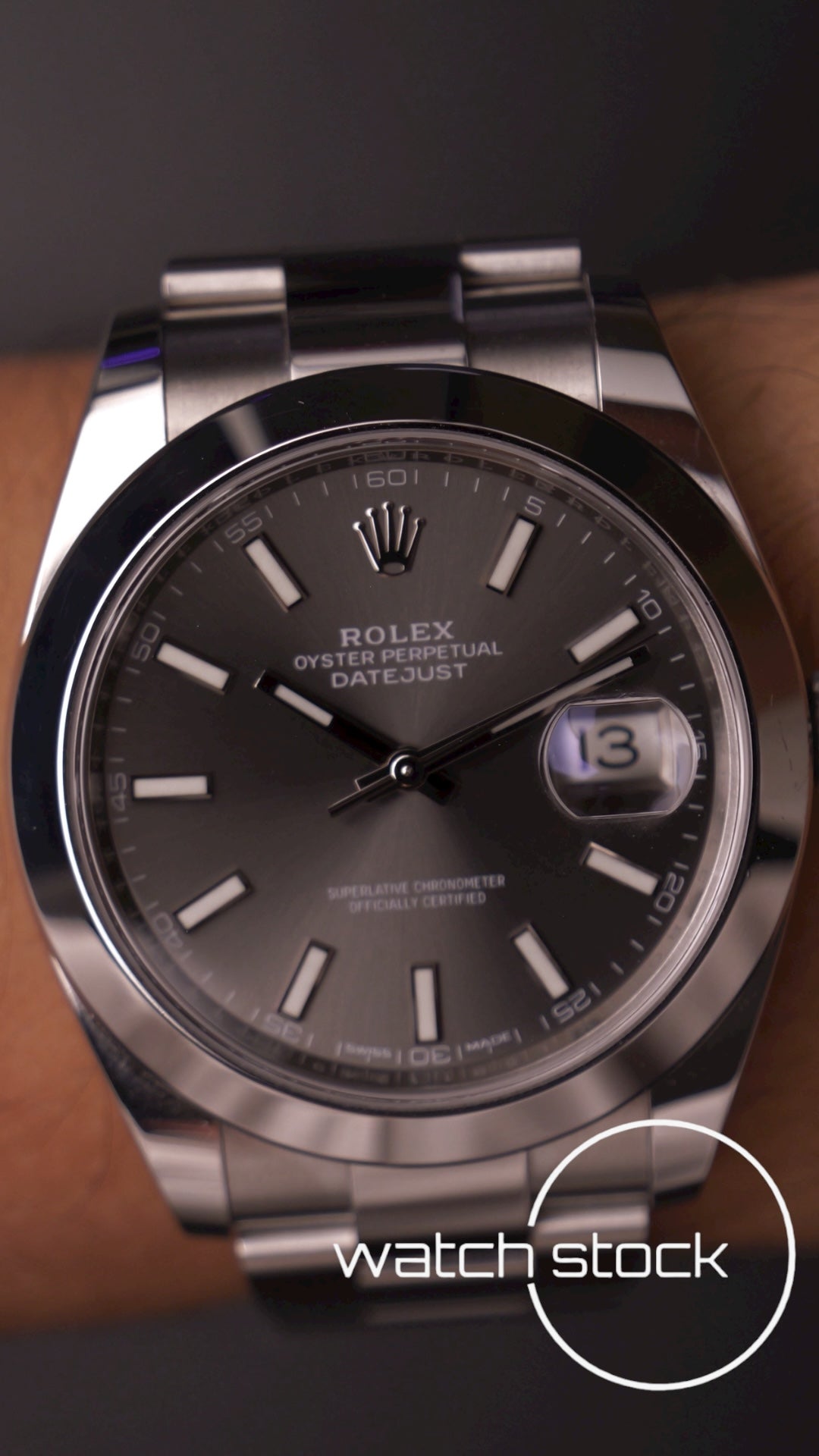 Rolex Datejust Dark Rhodium 41mm ref 126300 full set anno 2018