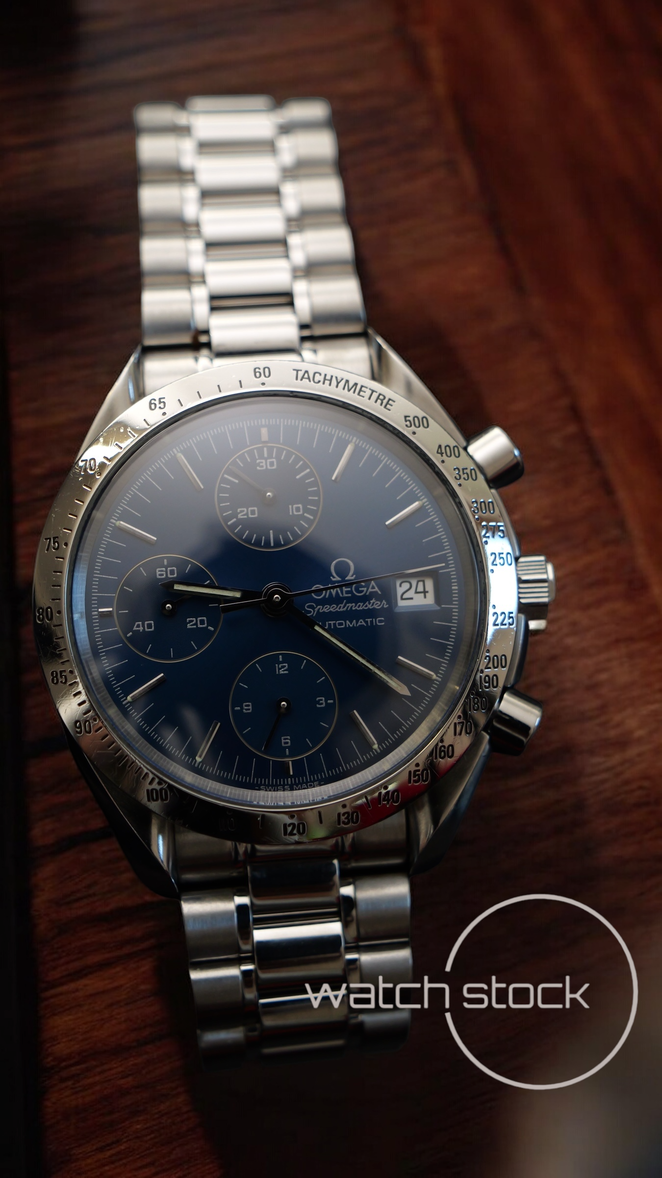 Omega speedmaster date (39mm) condizioni eccezionali Ref. 3511.80 automatic blue dial