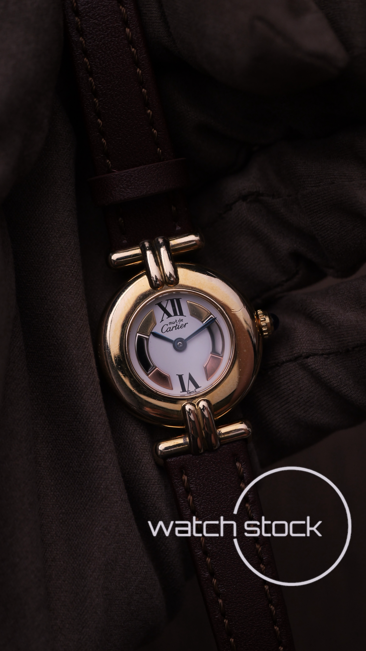 Cartier colisee trinity dial 24mm ref. 590002  quartz