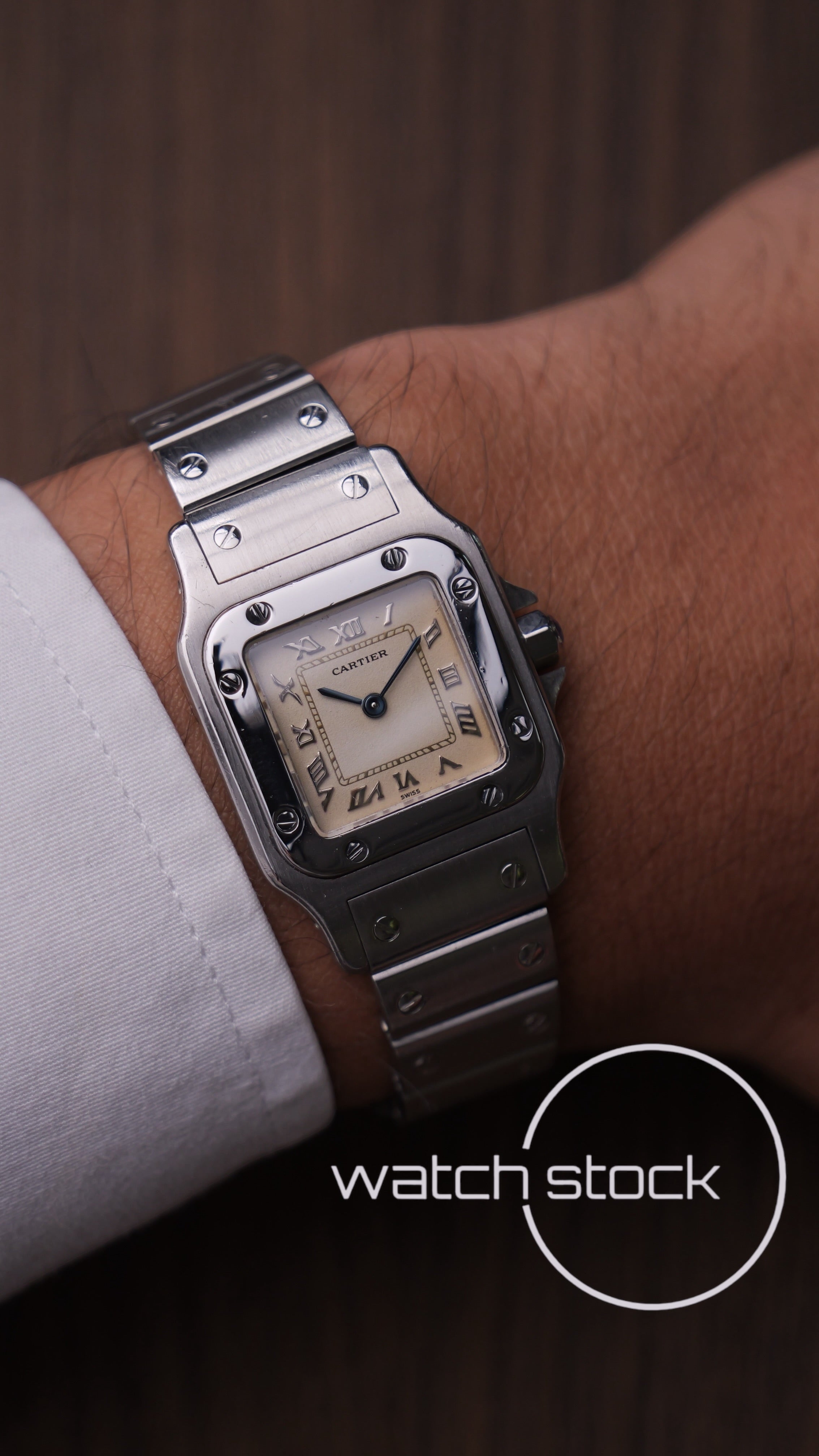 Cartier santos galbee lady quartz 24x35mm ref.9057930 FULL SET