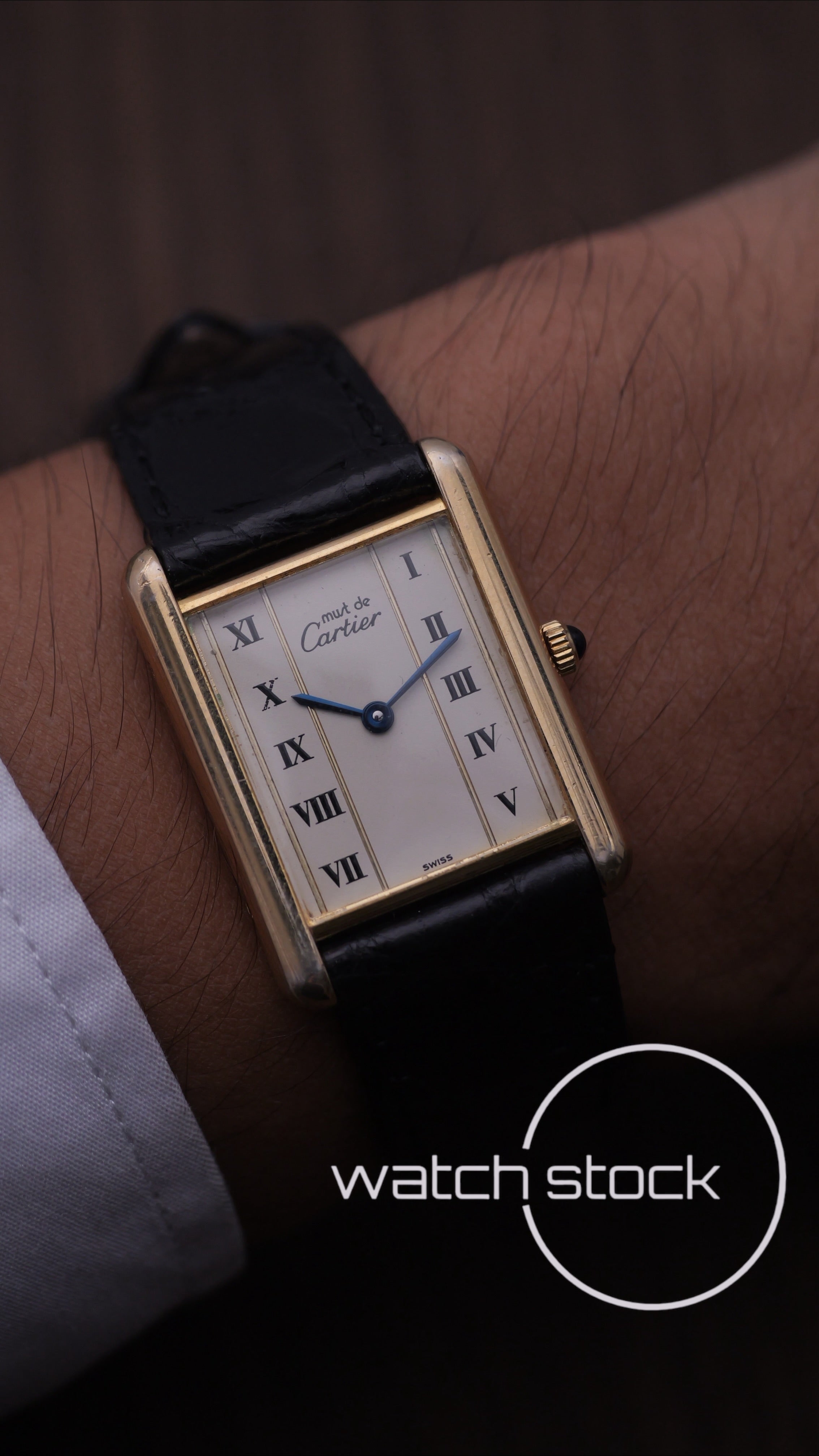 Cartier Tank TG6 quadrante roman number 1980