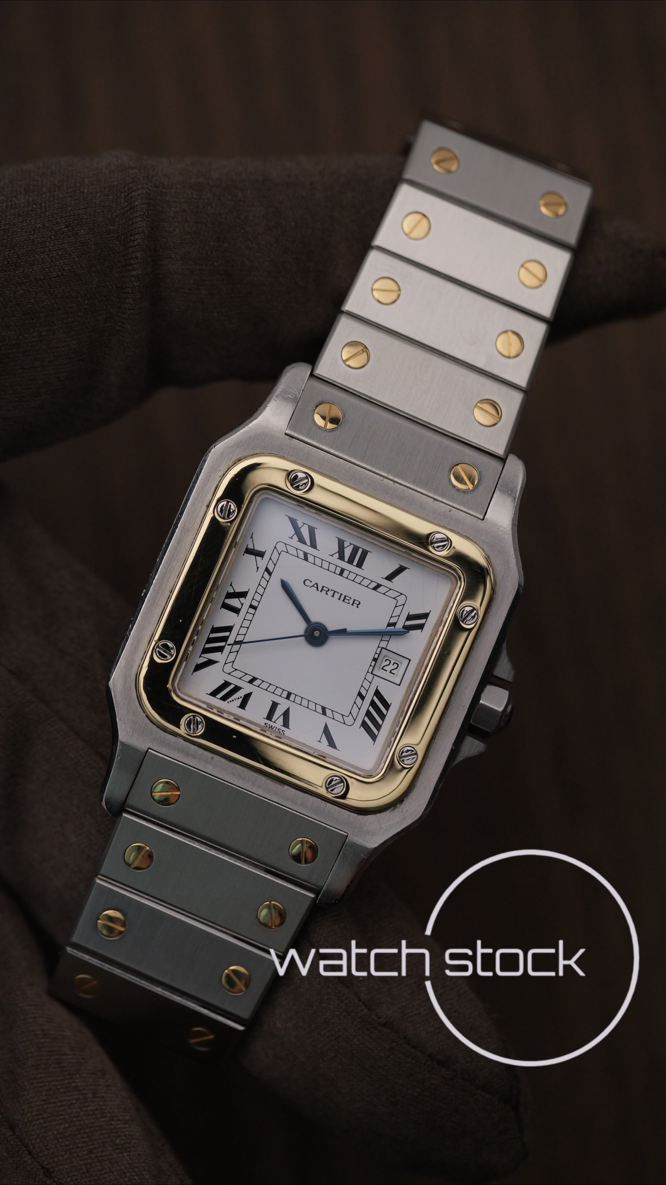 Cartier santos carré CHIUSURA A SCOMPARSA ref.2961 Automatic vintage 29x41mm