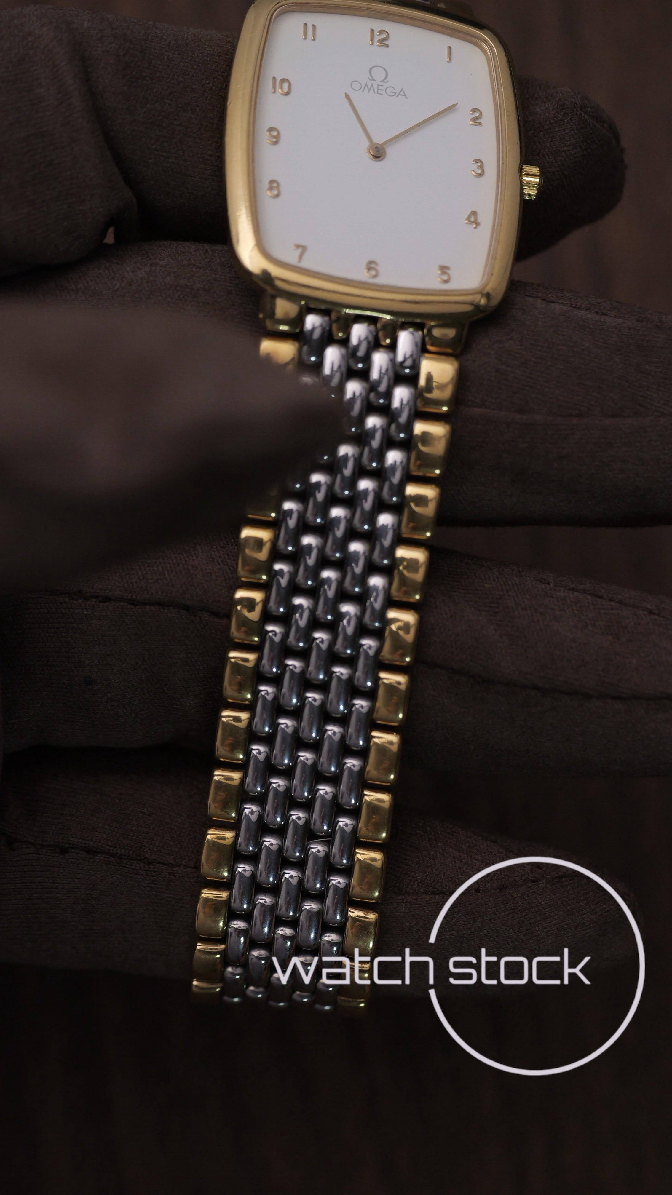 Omega De ville vintage chicchi di riso quadrante onde Quartz 1986