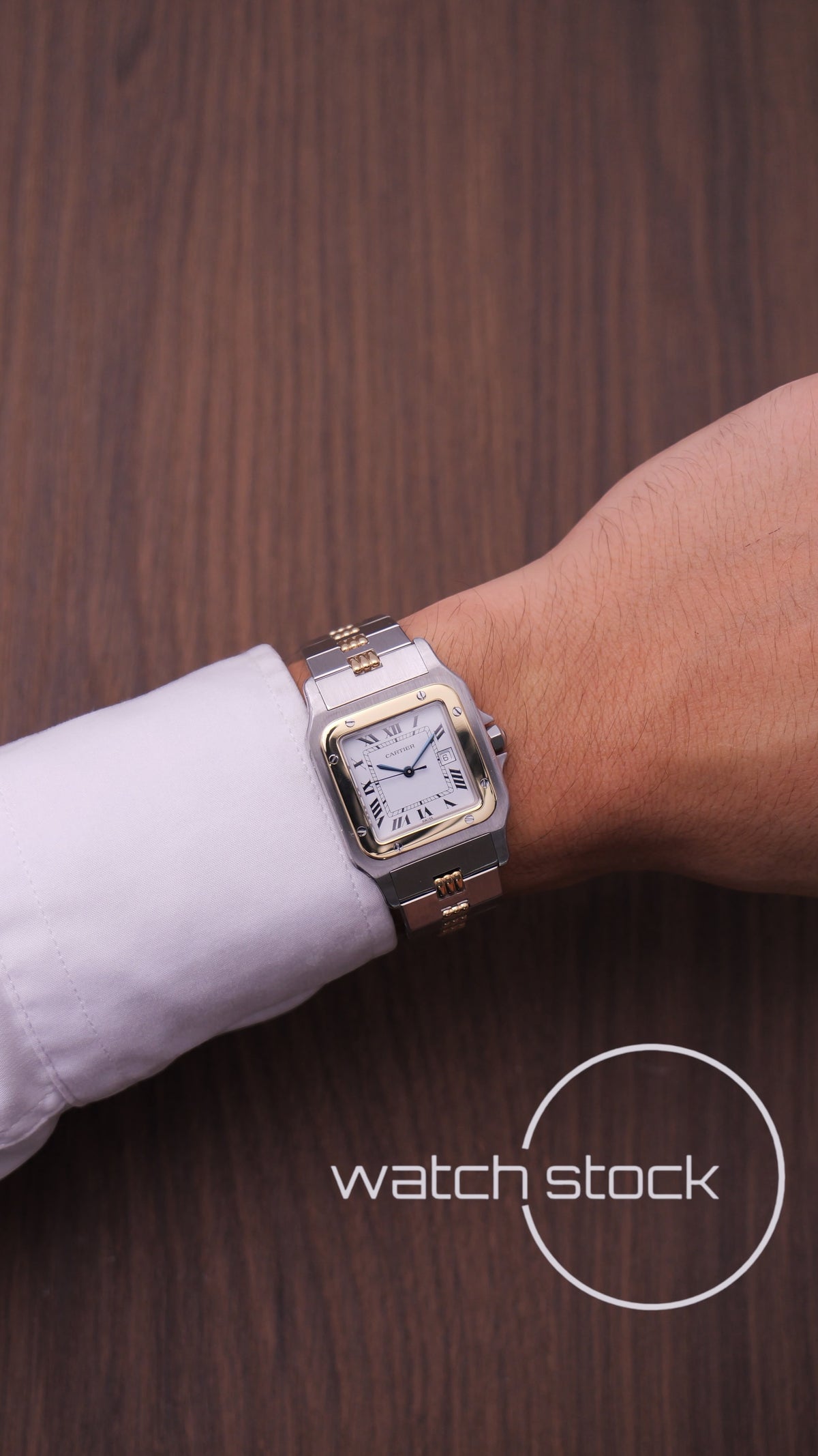Cartier santos carré ref.2961 Godron Automatic vintage 29x41mm