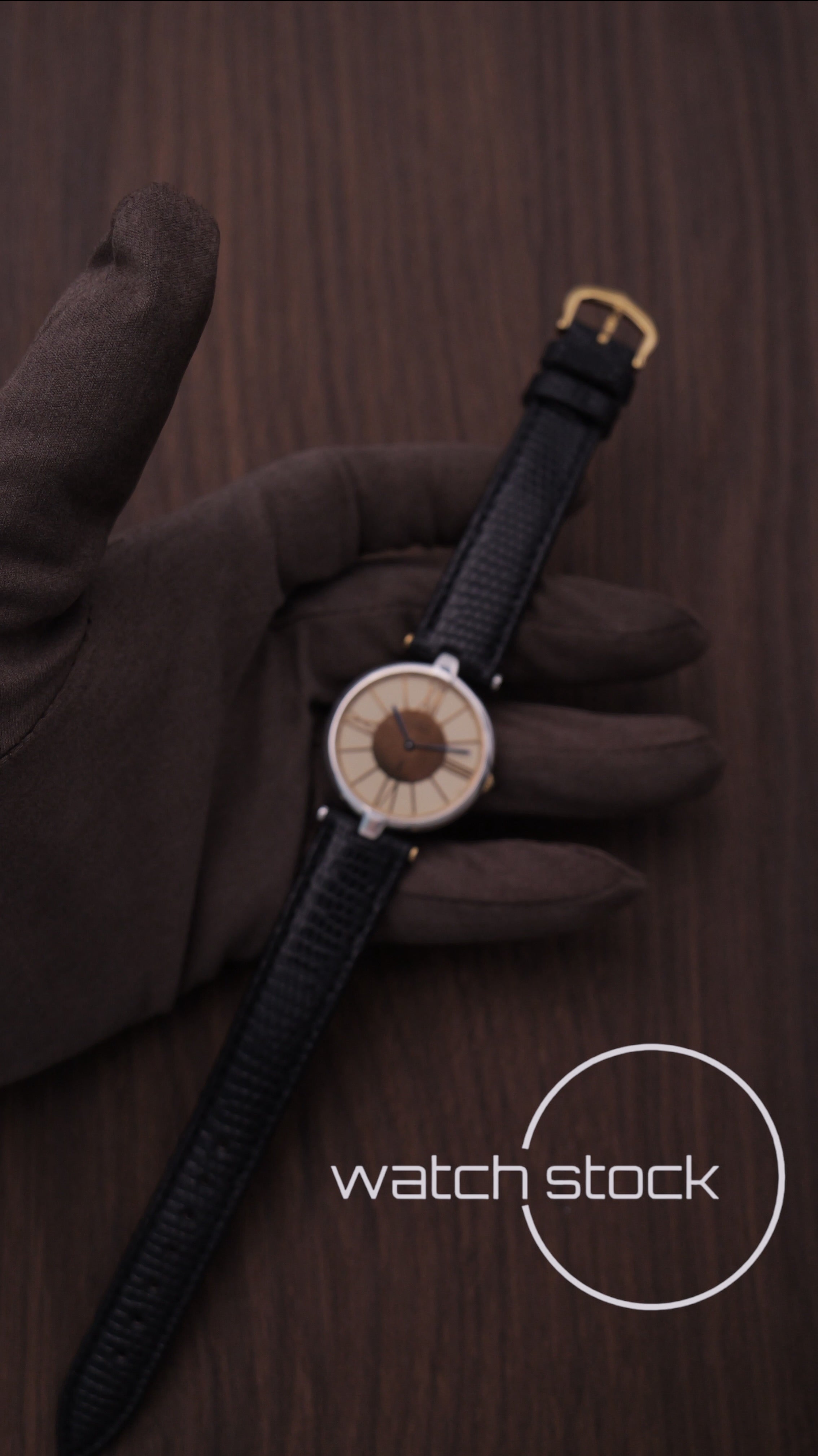 Cartier Vendome 30mm roman numbers dial anno 1990º