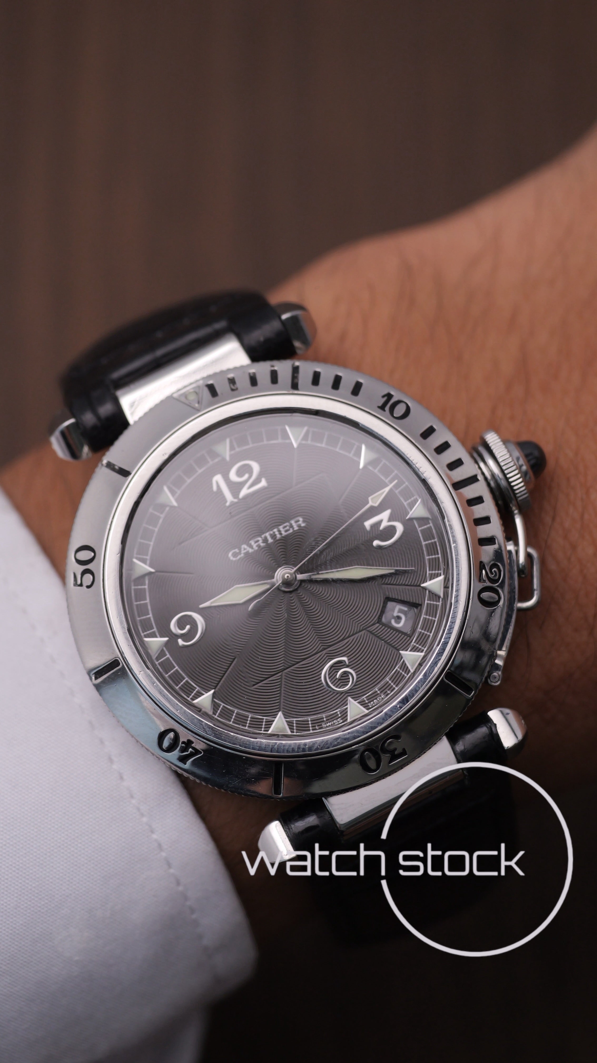 Cartier Pasha Automatic 38mm ref.2379 Platinum