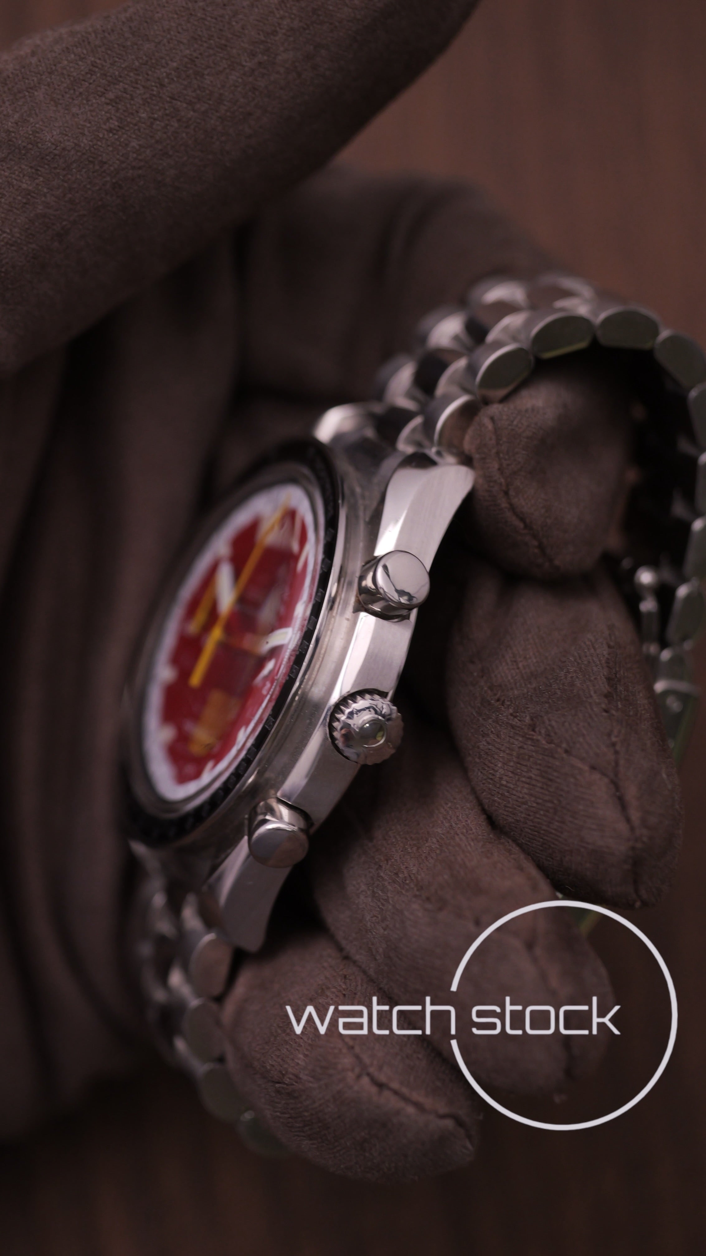 Omega speedmaster Schumacher reduced red dial ref. 175.0032 39mm automatic 1995