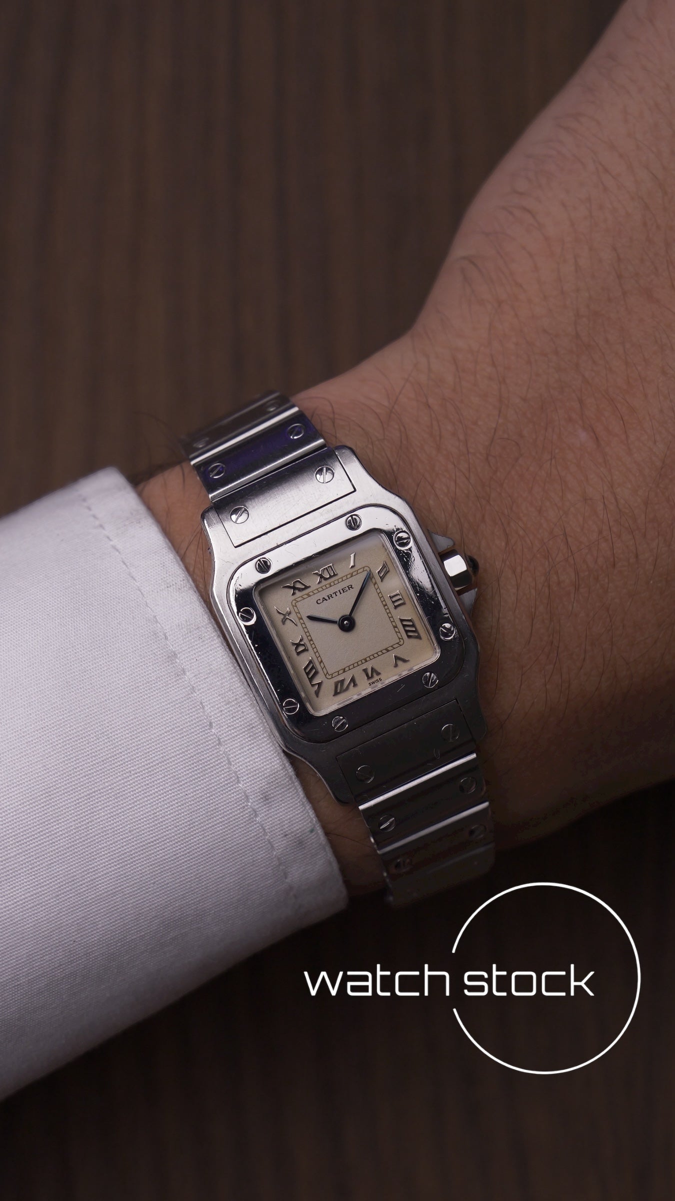 Cartier santos galbee lady quartz 24x35mm ref.9057930 FULL SET