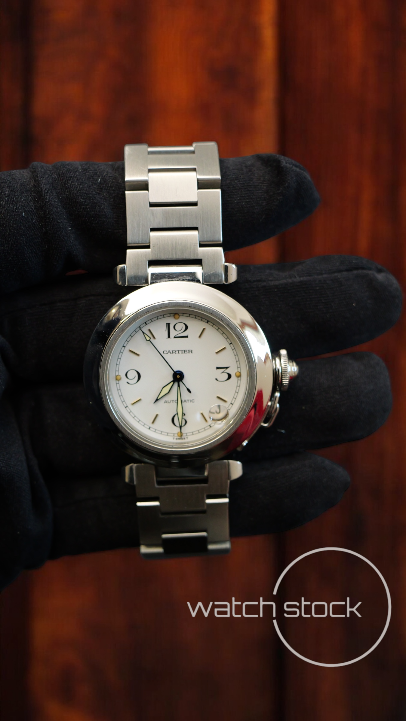 Cartier Pasha Automatic 35mm ref.2324 white dial