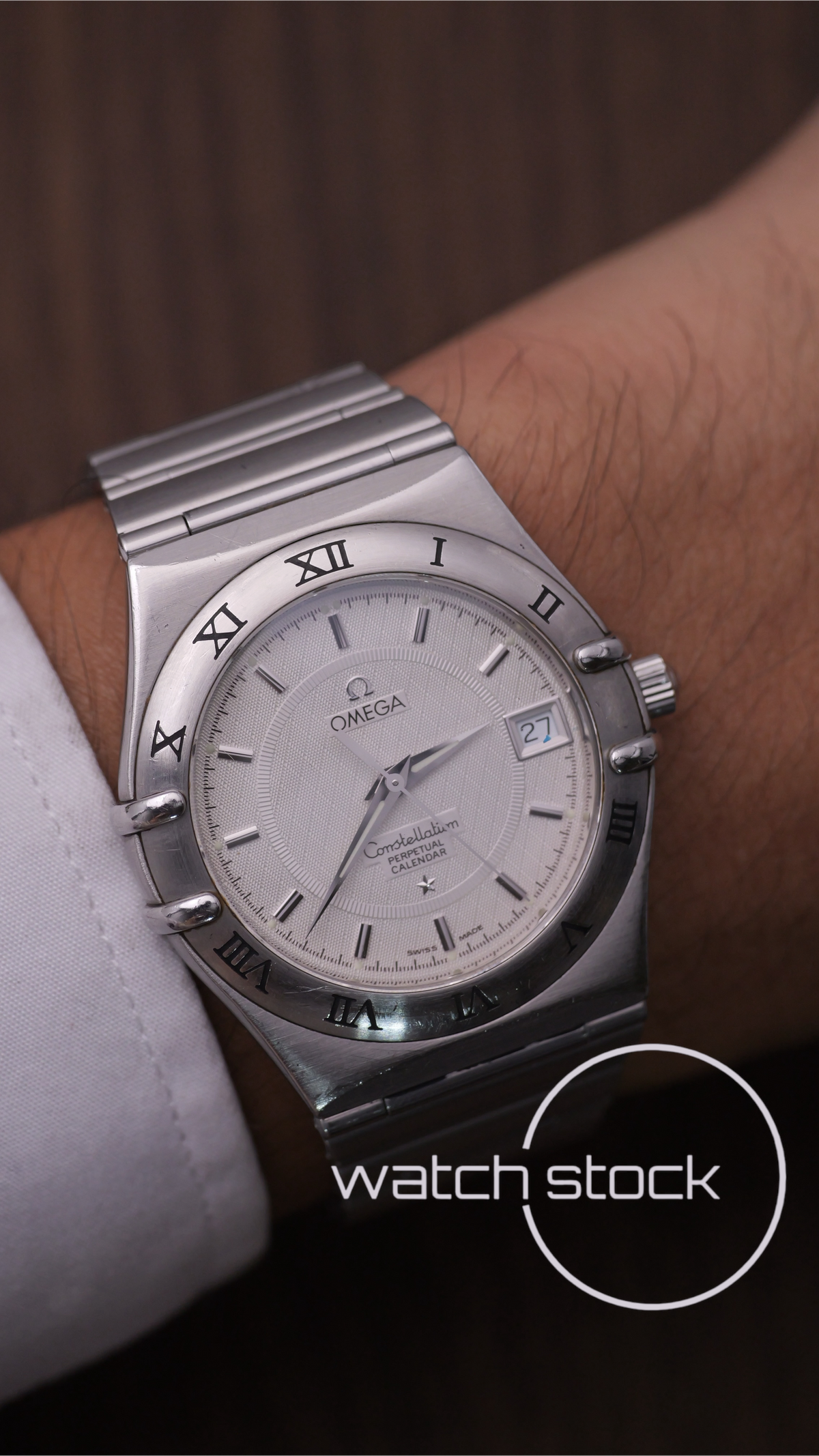 Omega constellation calendario perpetuo 34mm