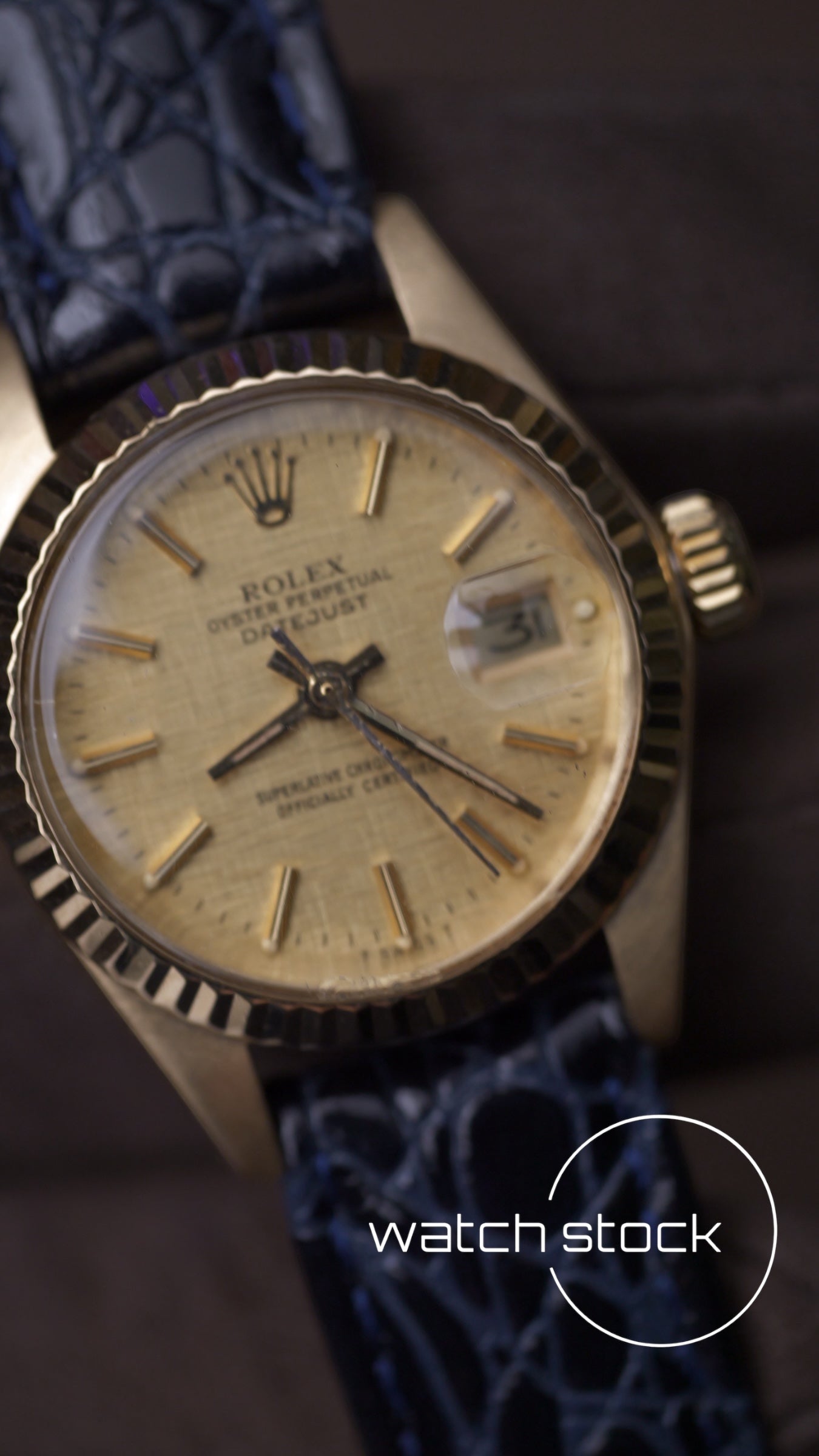 Rolex DateJust lady 26mm oro 18k linen dial