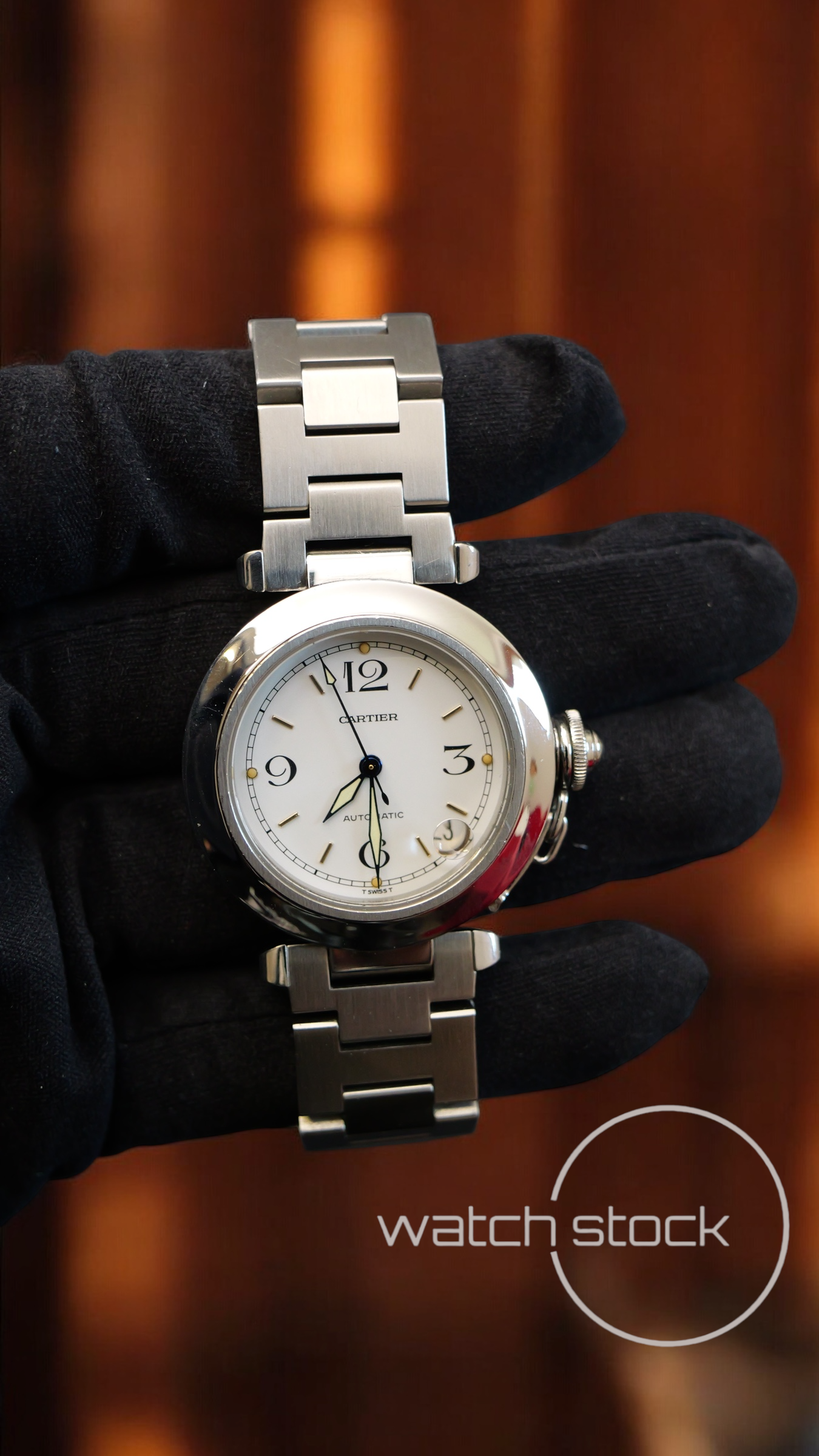 Cartier Pasha Automatic 35mm ref.2324 white dial