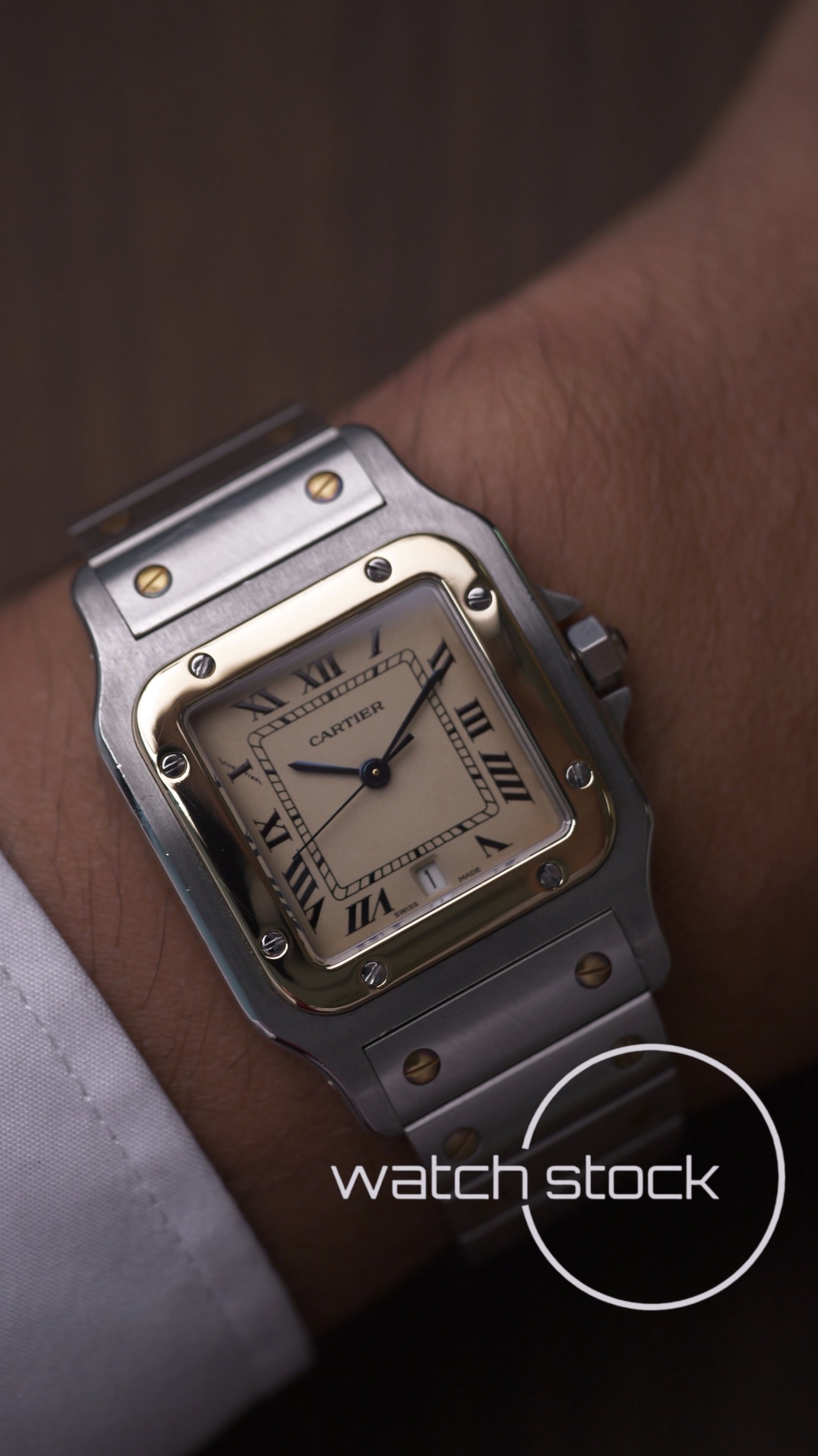 Cartier santos galbee 29x41mm ref.187901 Full Set