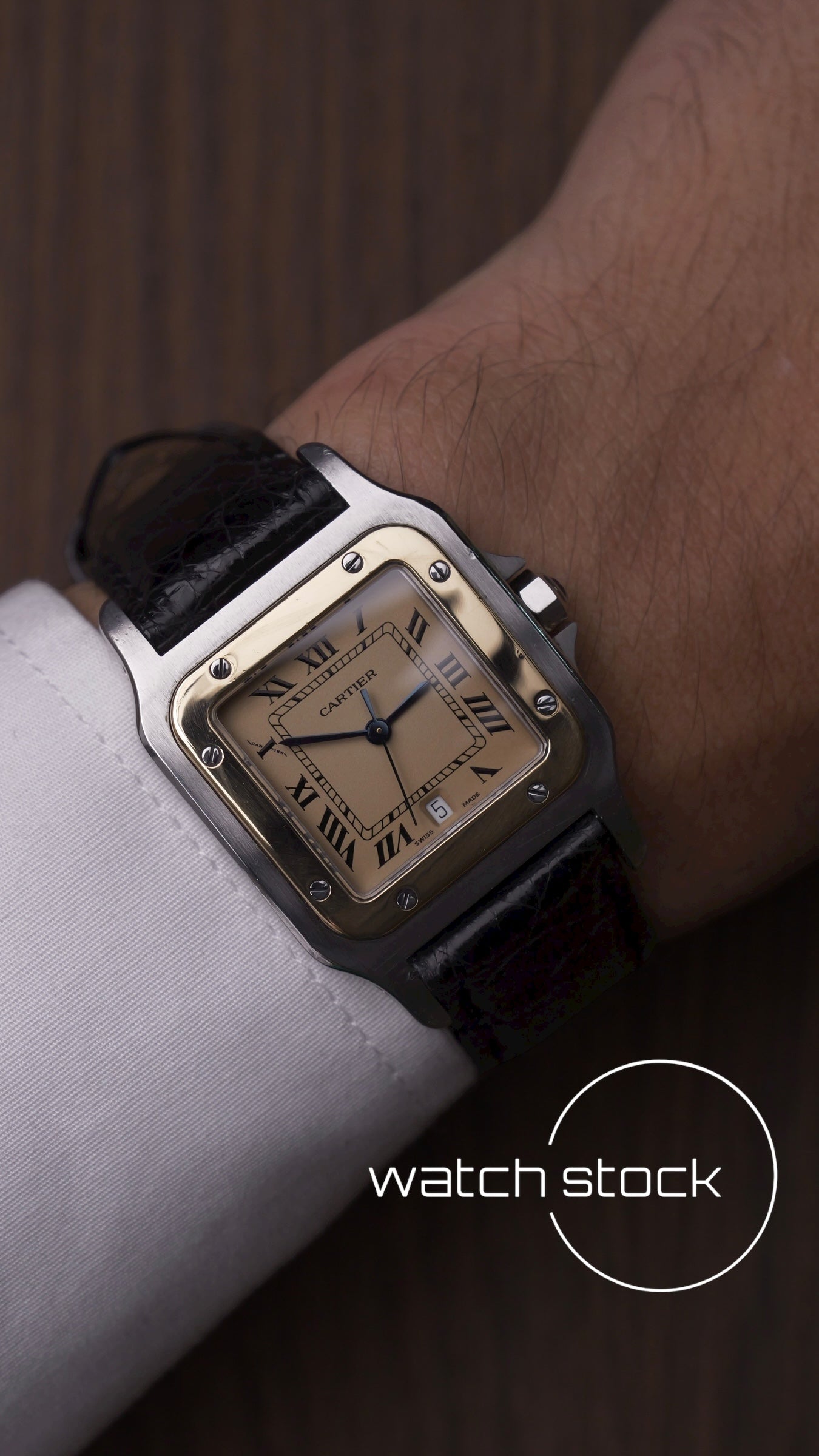 Cartier santos galbee 29x41mm ref.187901 quarz