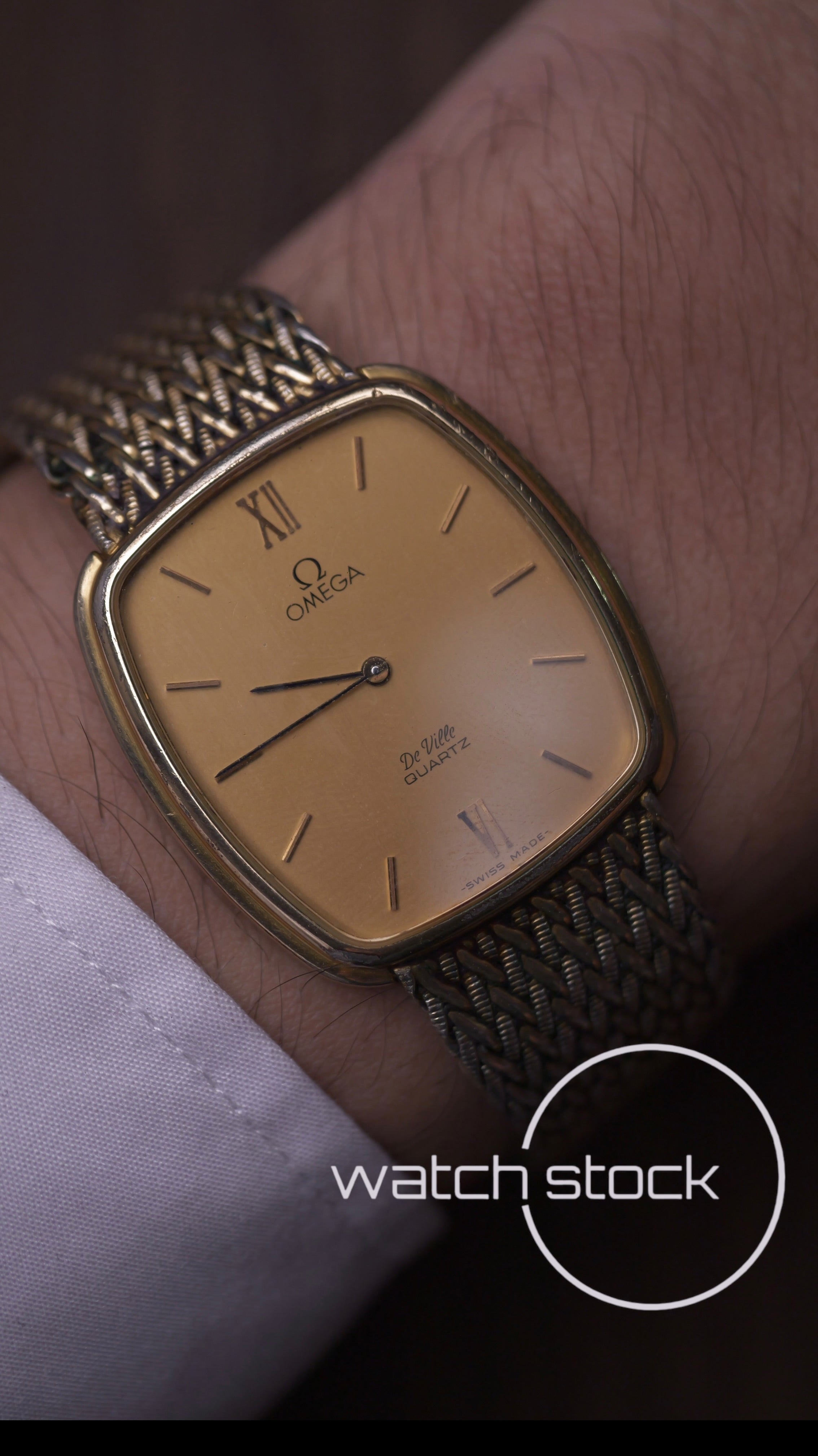 Omega De ville vintage 33mm placcato oro