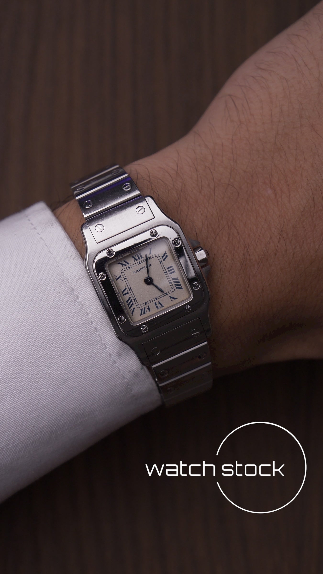 Cartier santos galbee lady quartz 24x35mm ref.1565 FULL SET