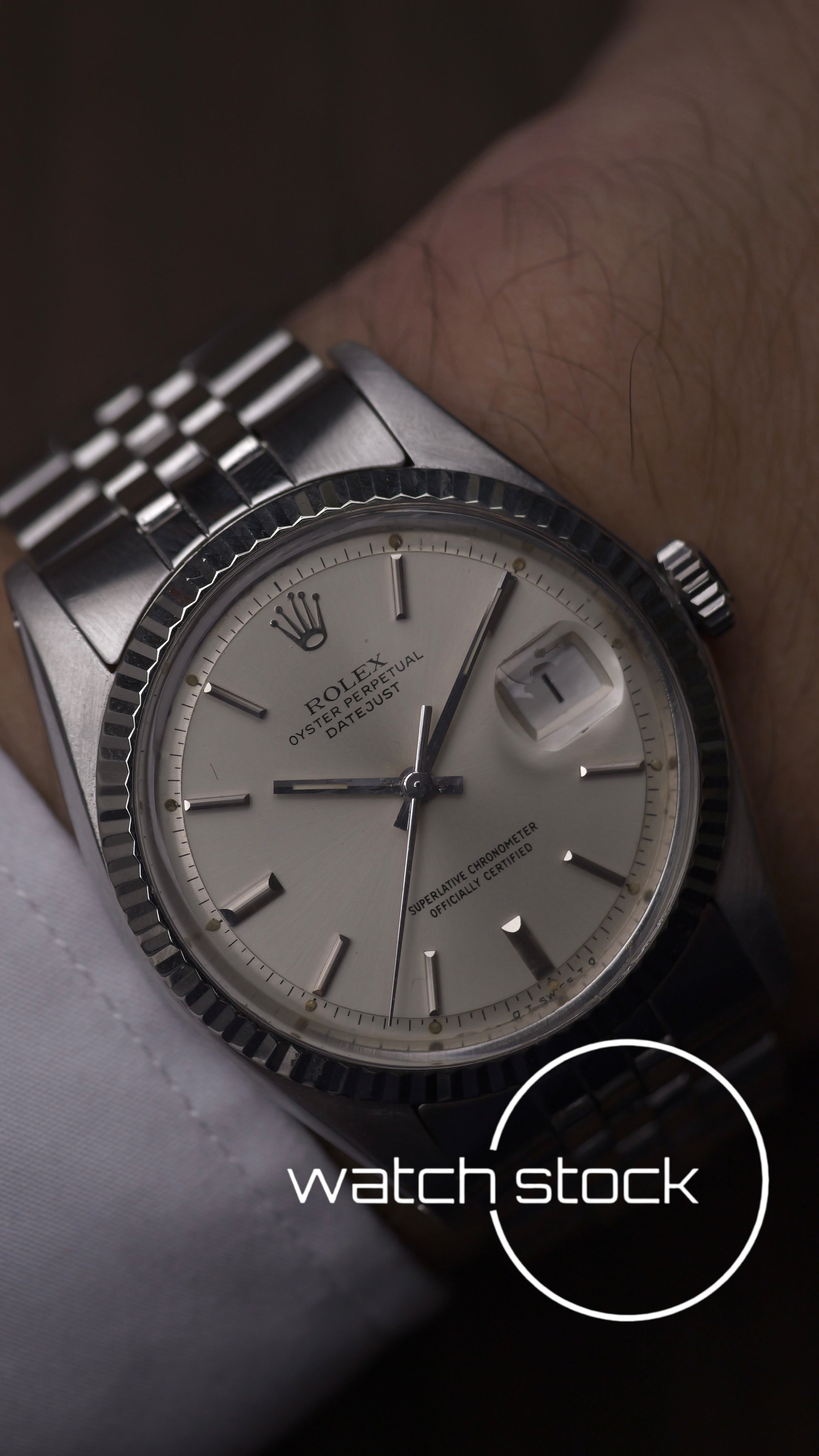 Rolex datejust 36mm ref. 1601 argente dial