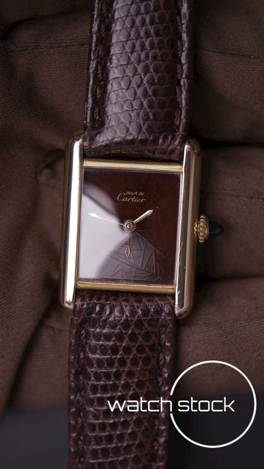 Cartier Tank lady turtle+spyder dial 1970