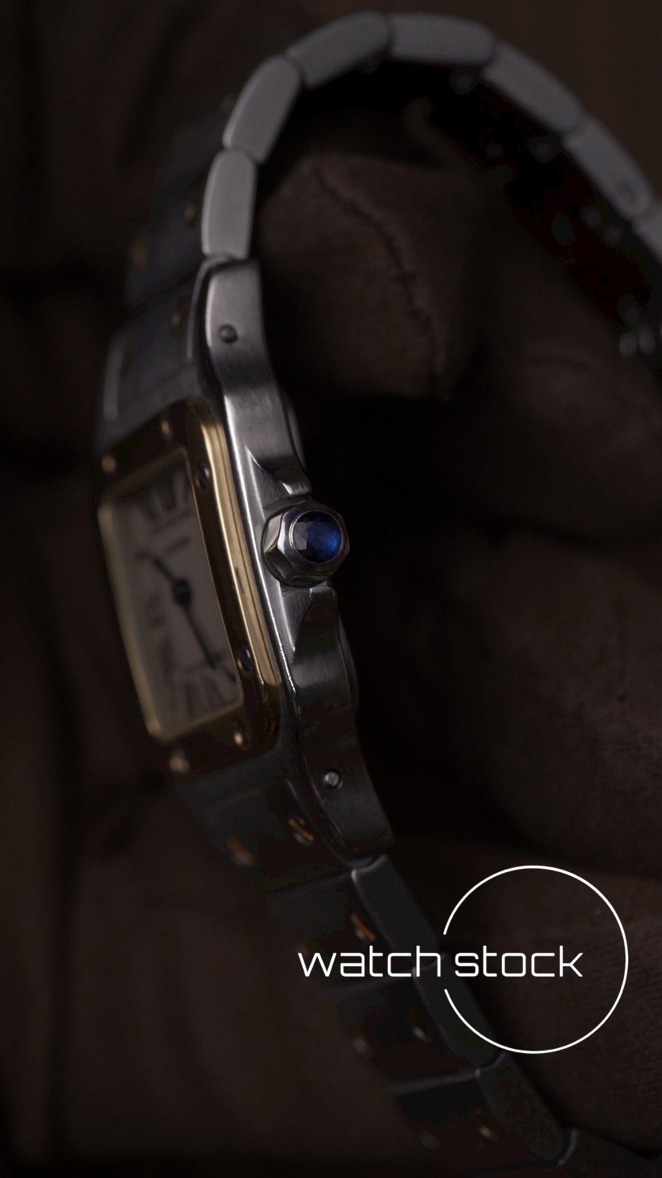 Cartier santos galbee lady quartz 24x35mm ref.1565