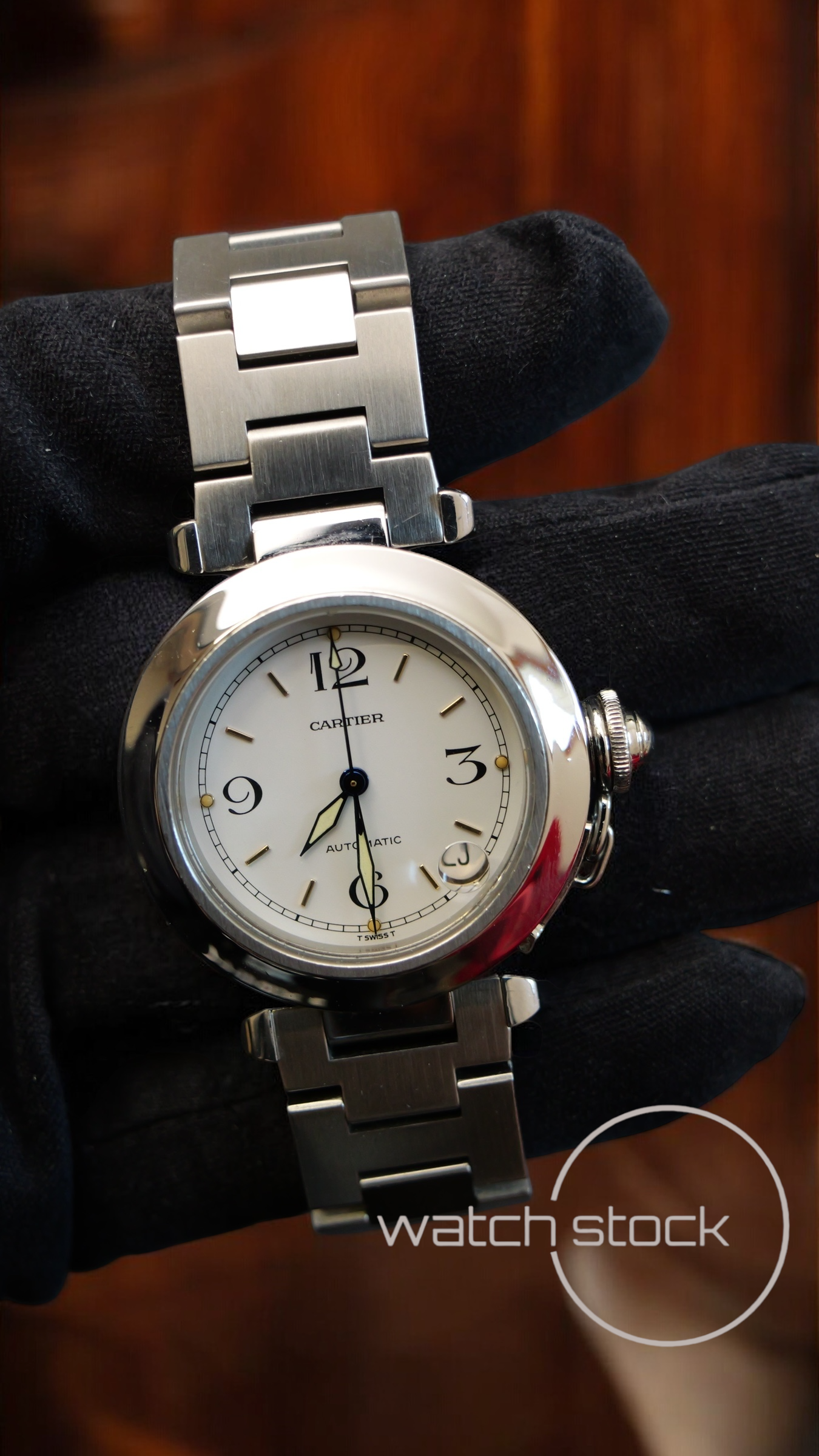 Cartier Pasha Automatic 35mm ref.2324 white dial