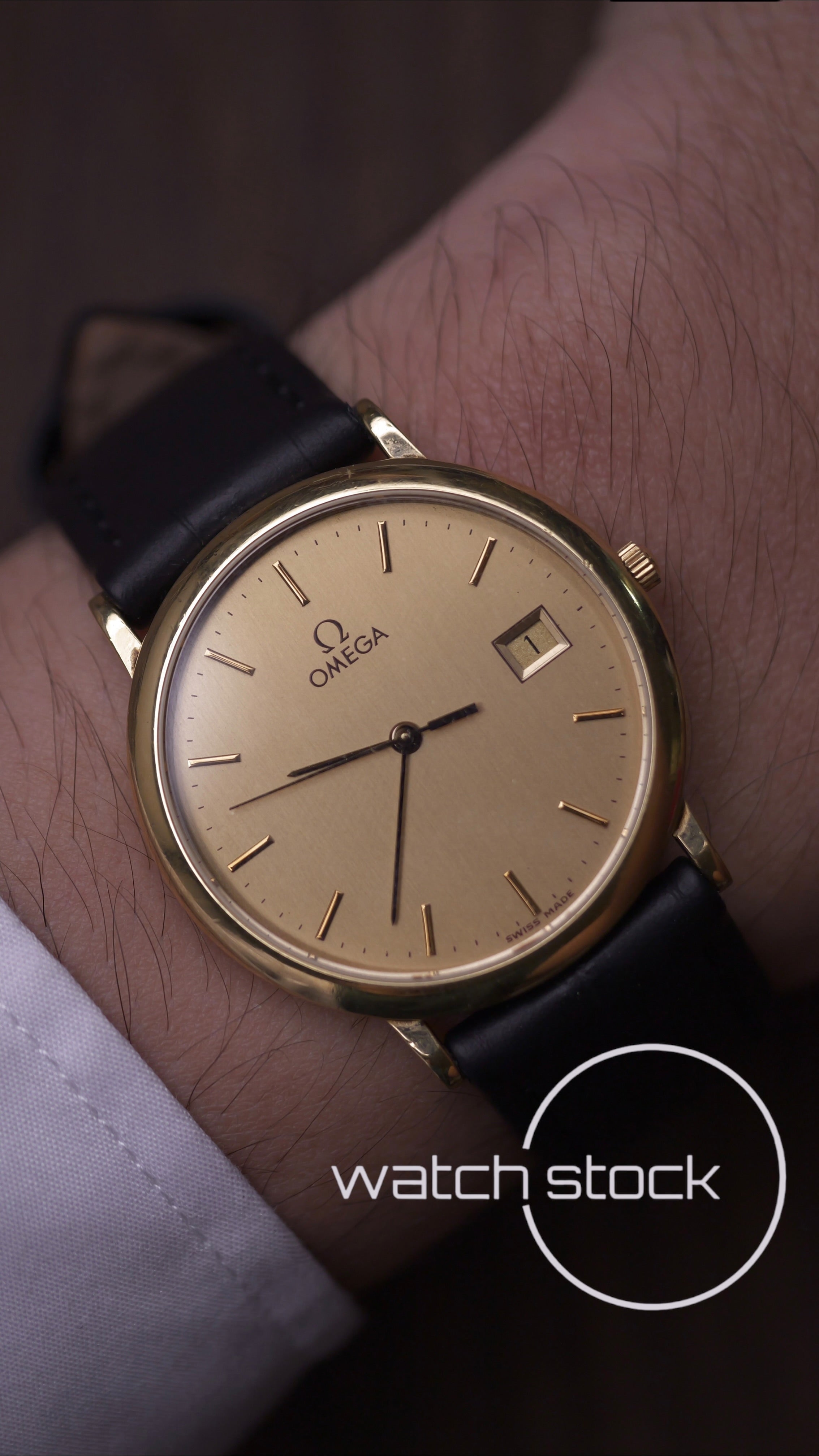 Omega De ville vintage 33mm placcato oro