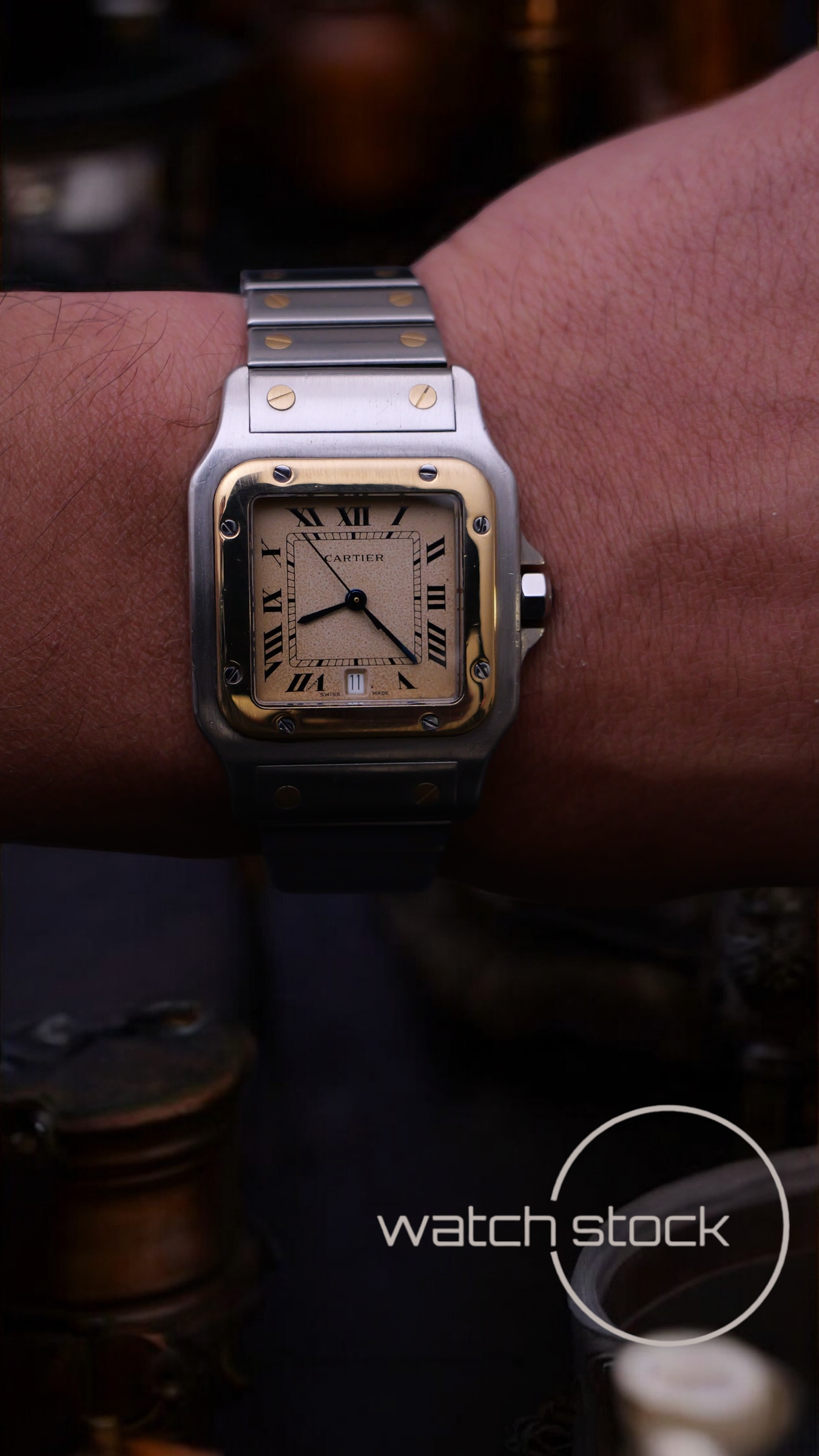Cartier santos galbe 29x41mm ref.187901 must de cartier quarz