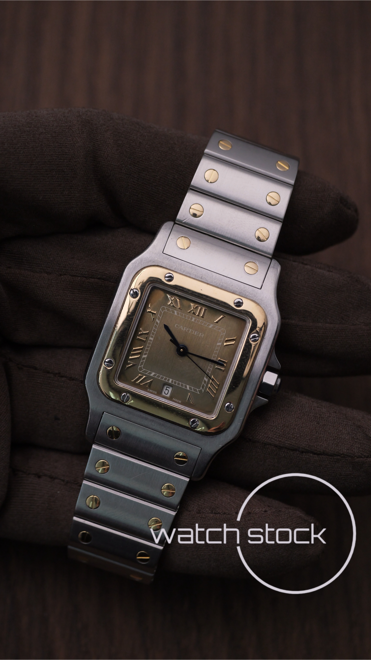 Cartier santos galbee Tropical dial 29x41mm Ref. 187901
