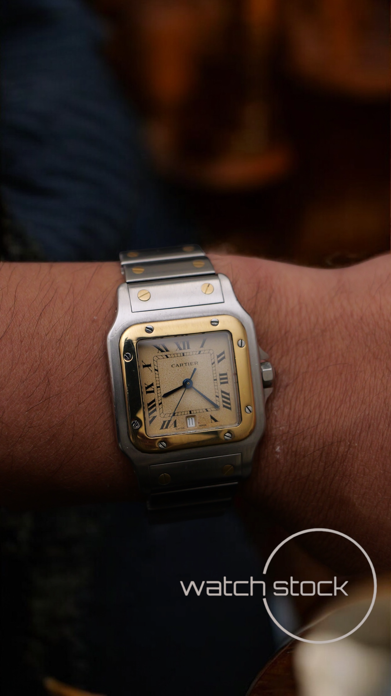 Cartier santos galbe 29x41mm ref.187901 must de cartier quarz