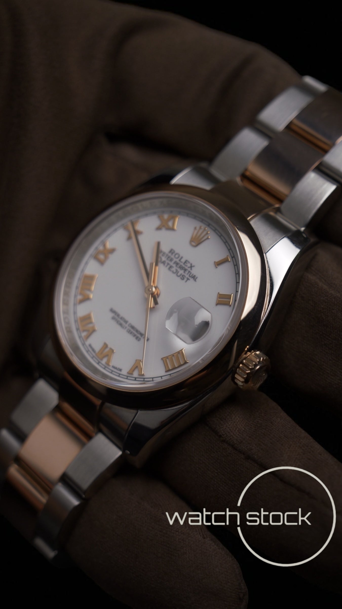 Rolex datejust 36mm Ref.116201 two-tone rose gold