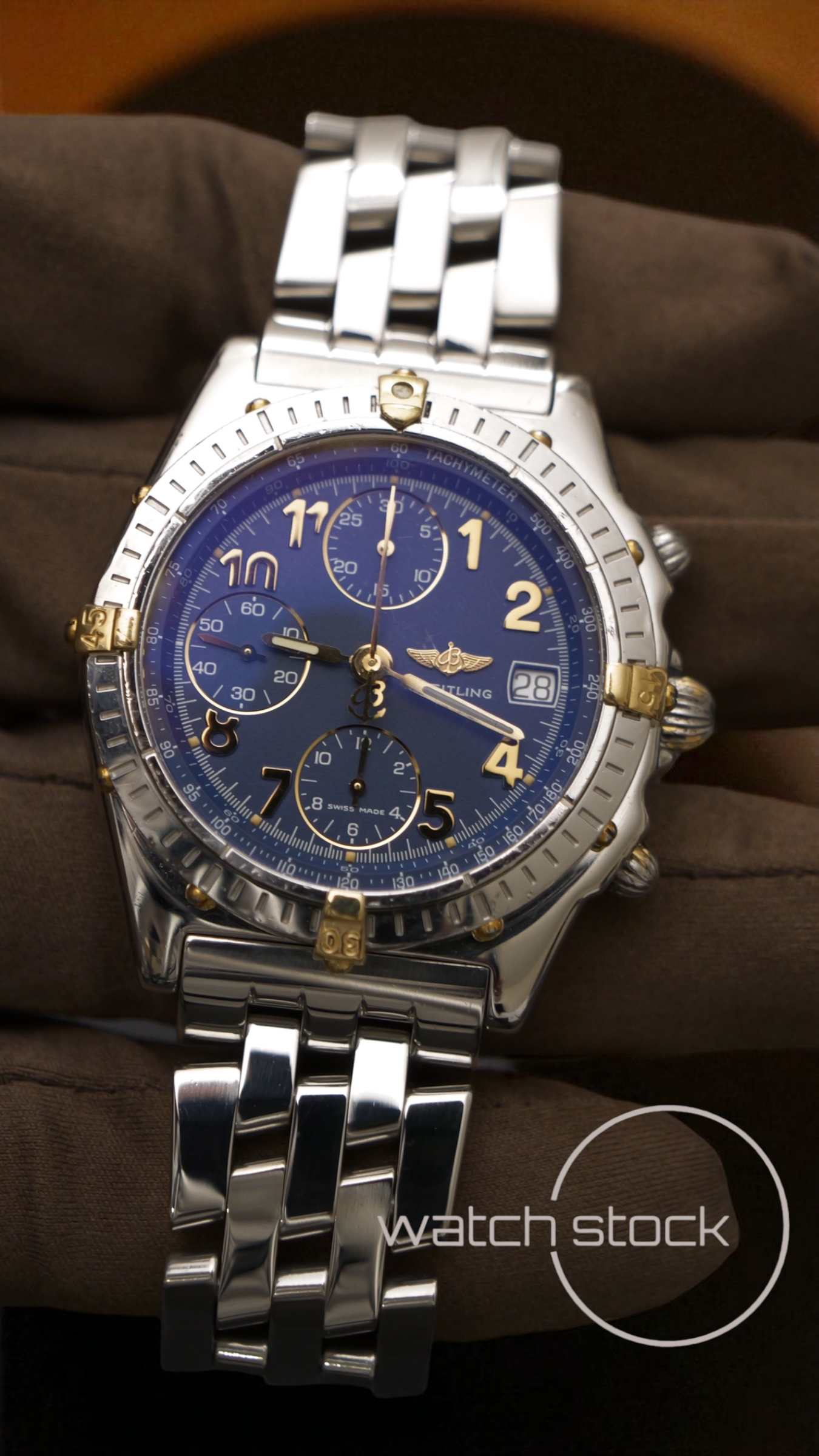 Breitling chronomat blue dial ref.B13050.1 Automatic