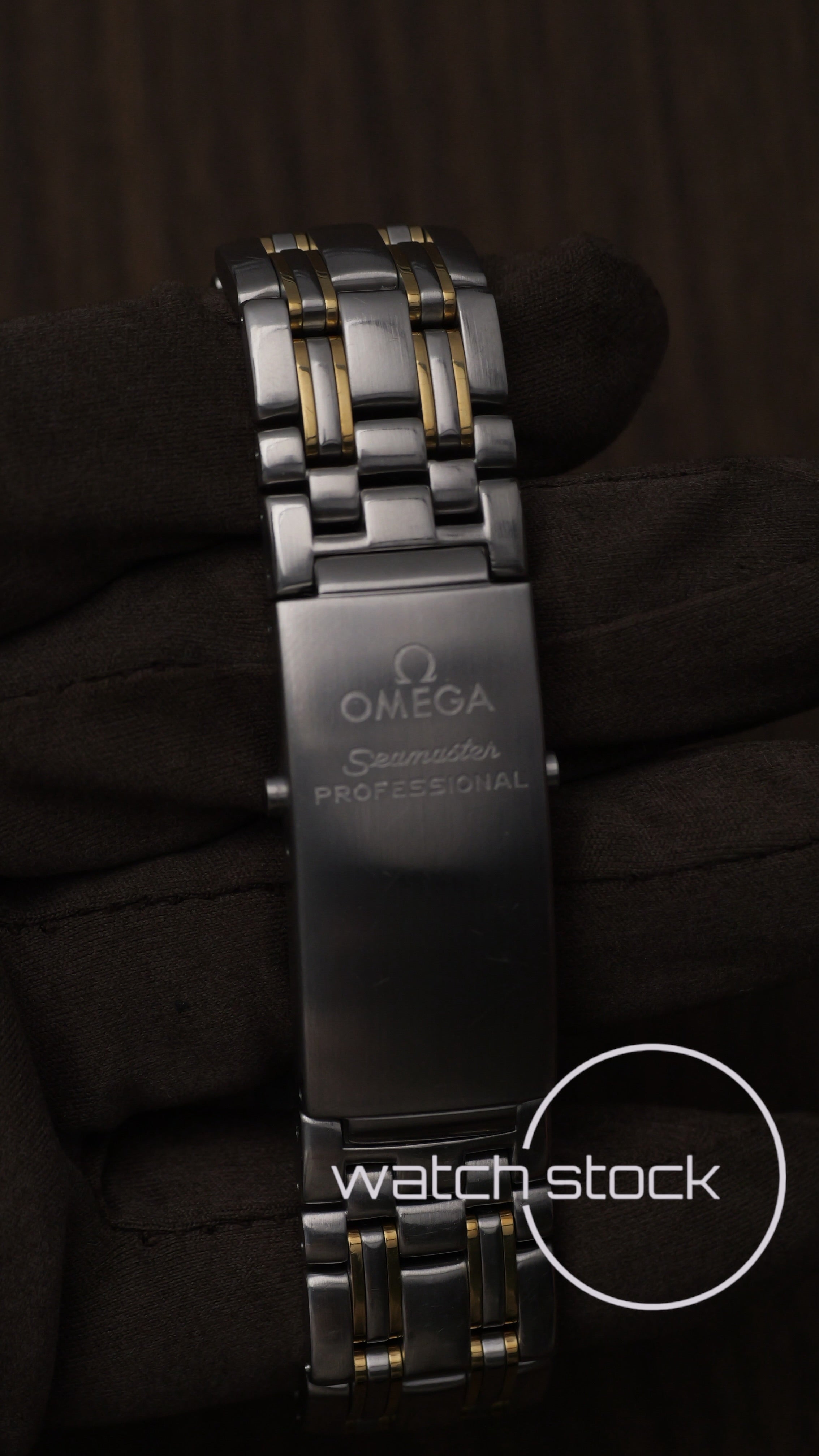 Omega seamaster 300m 36mm white dial two-tone ref 168.1502