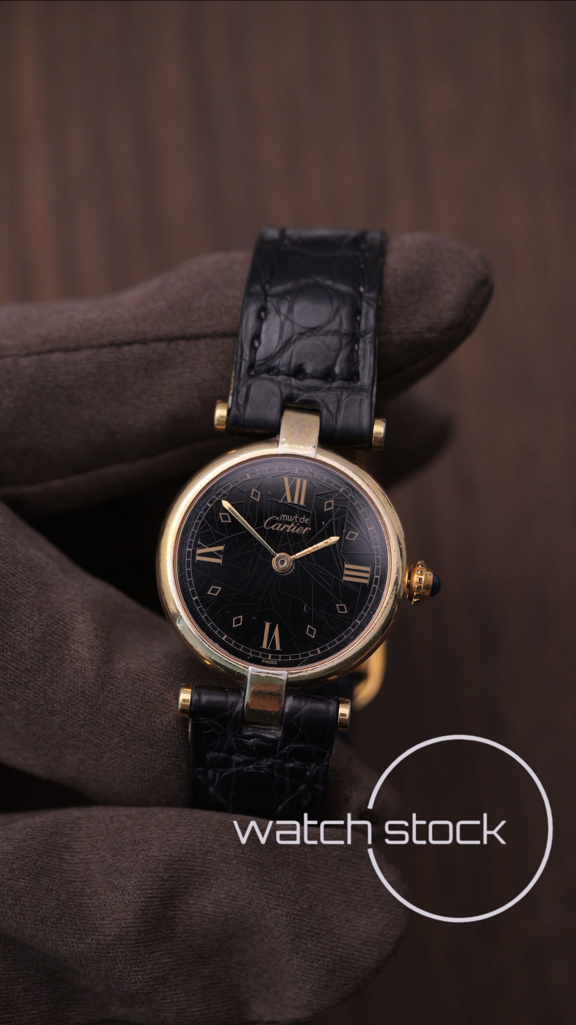 Cartier Vendome 24mm ref. 590004 lady FULL SET 1989