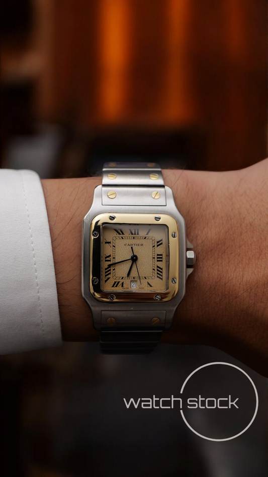 Cartier santos galbe 29x41mm ref.187901 must de cartier quarz