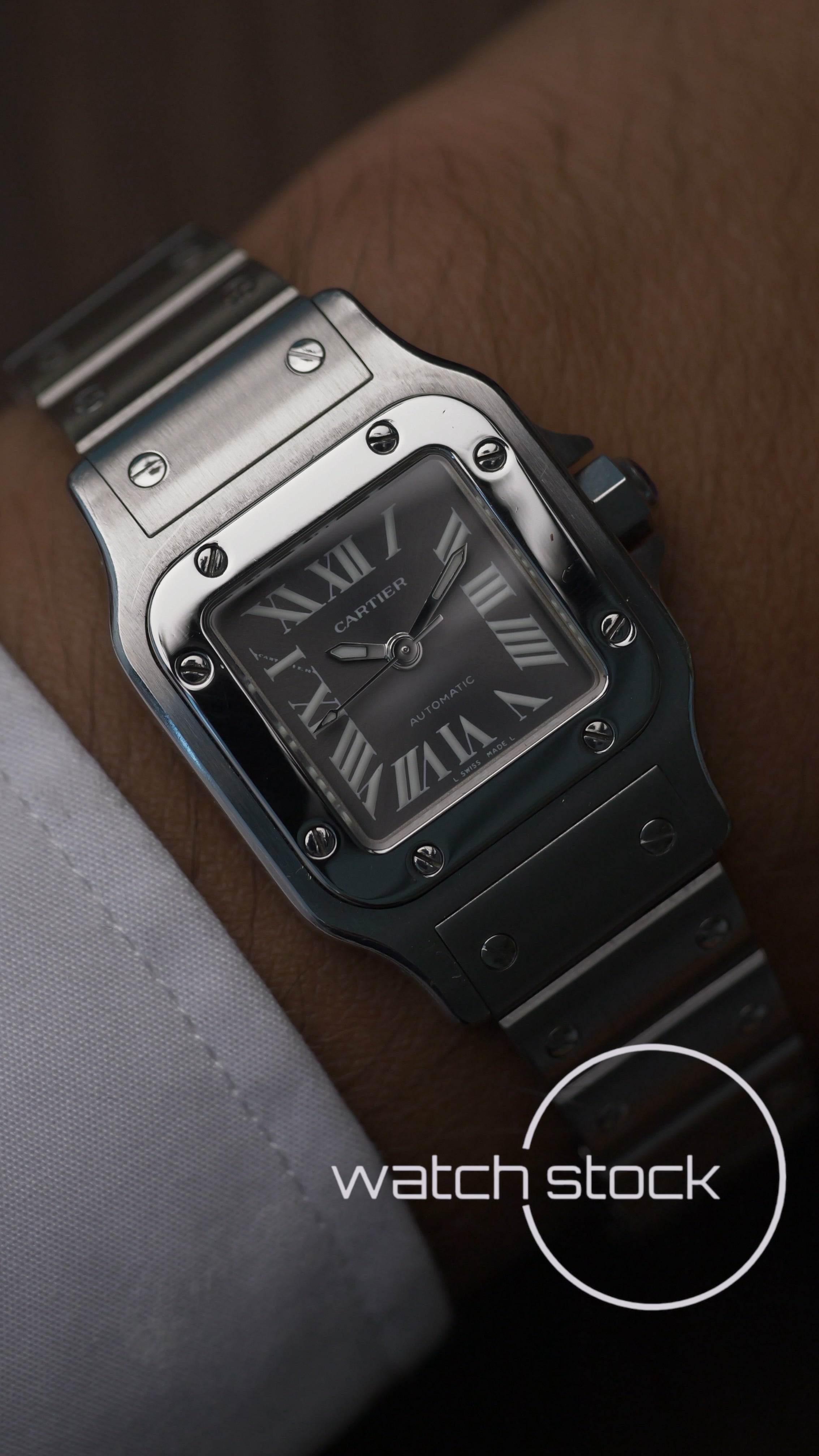 Cartier santos galbee Automatic 24x35mm ref.2423 must de santos