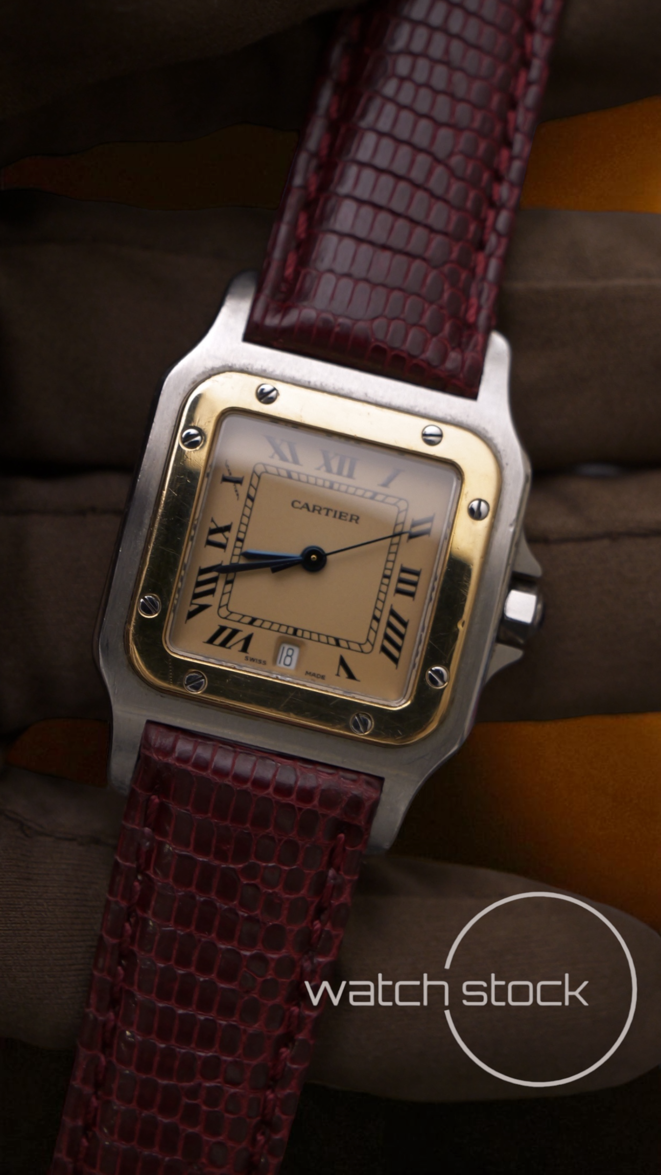 Cartier santos galbee 29x41mm ref.187901 quarz