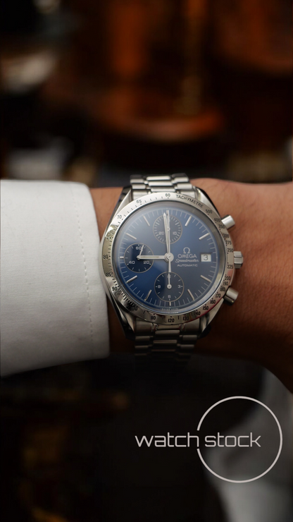 Omega speedmaster date (39mm) condizioni eccezionali Ref. 3511.80 automatic blue dial