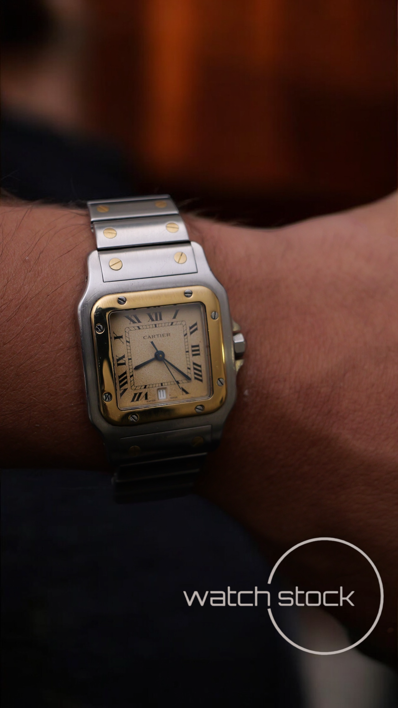 Cartier santos galbe 29x41mm ref.187901 must de cartier quarz