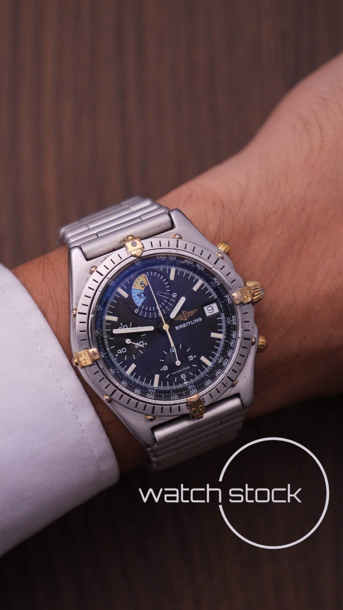 Breitling chronomat Yachting regatta black dial ref.81.950 bracciale a cartucciera + Box