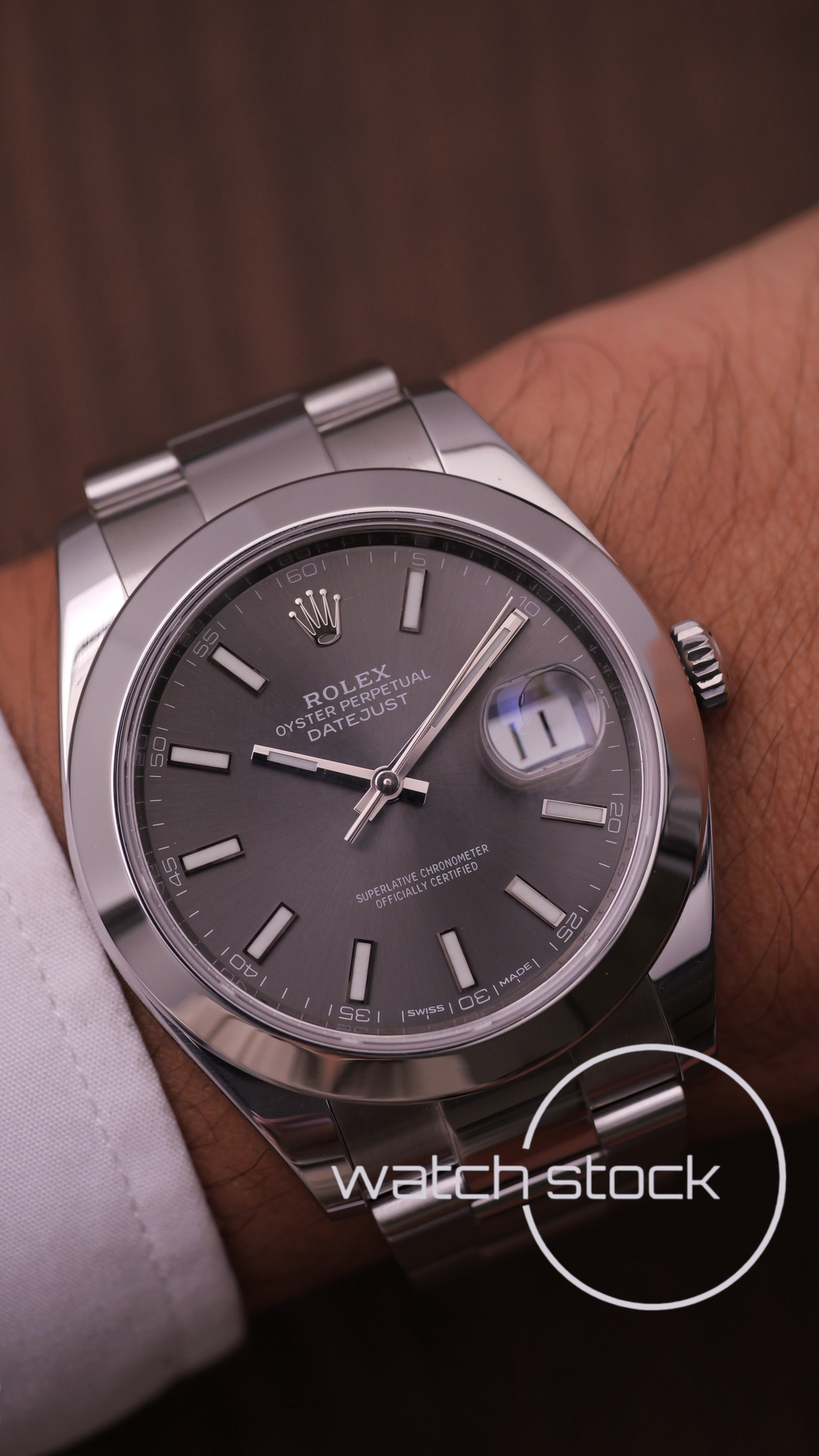 Rolex Datejust Dark Rhodium 41mm ref 126300 full set anno 2018