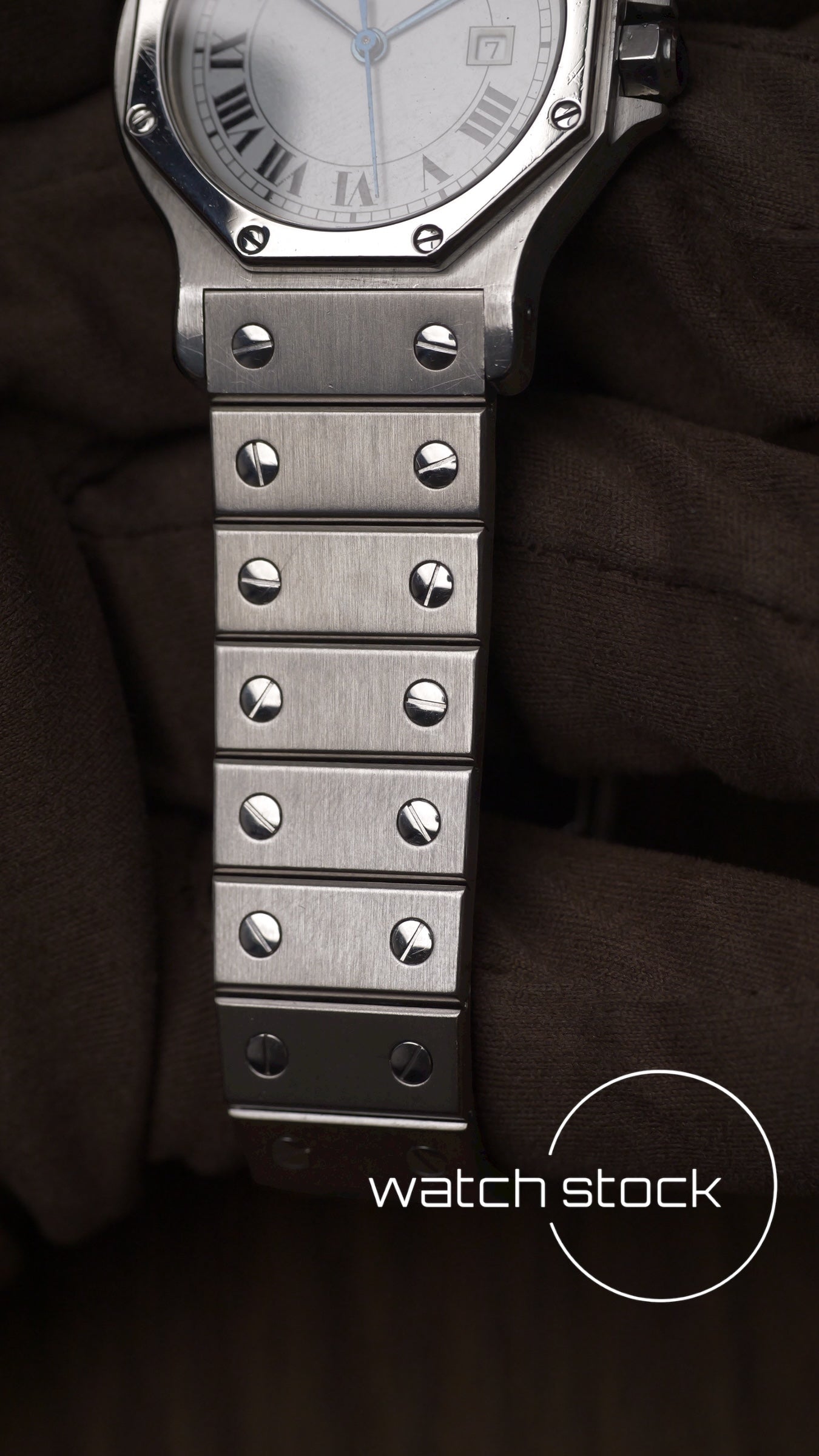 Cartier santos Octagon 30mm Large men ref.2966 Automatic