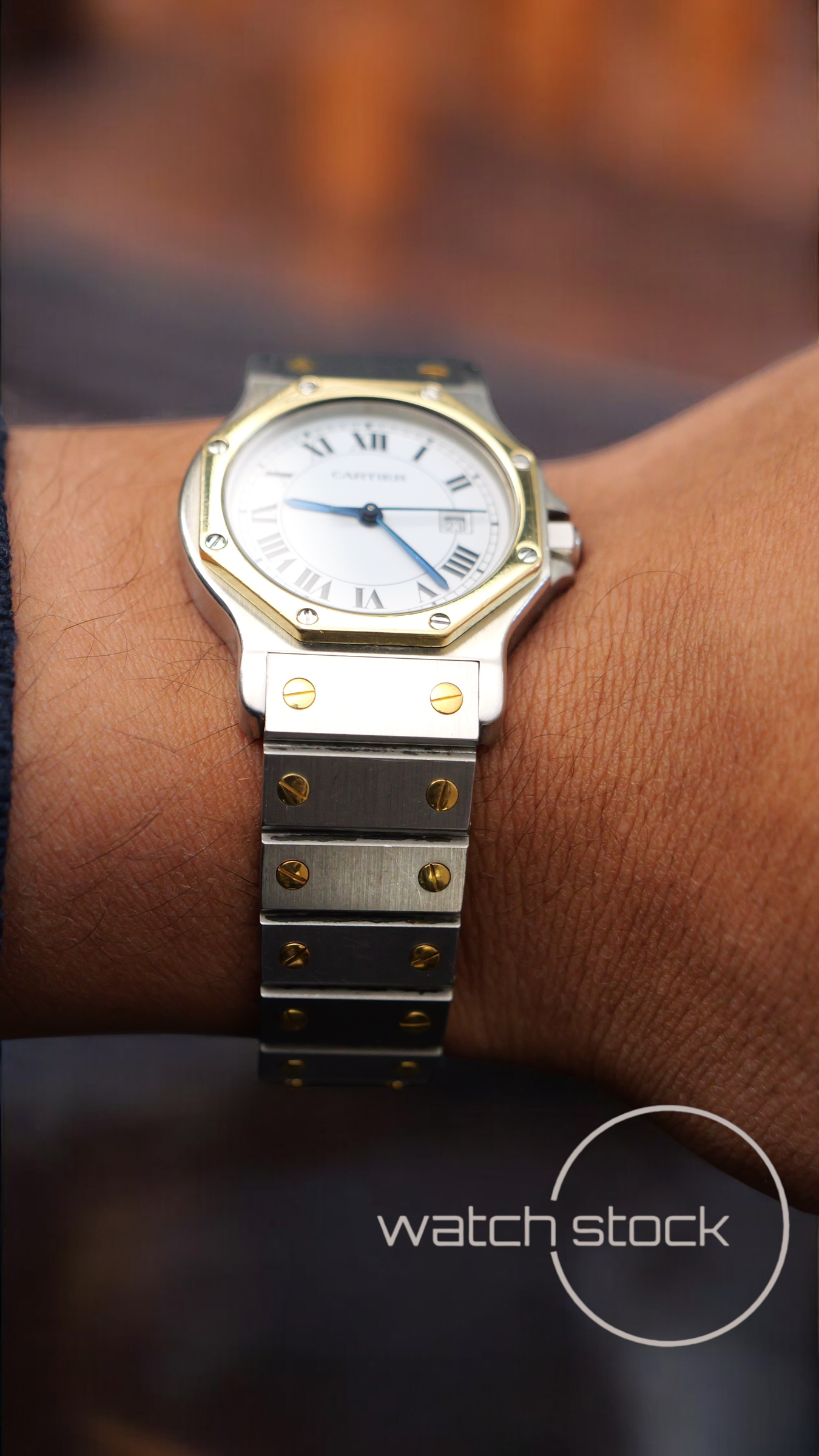 Cartier santos Octagon 30mm (Large) men santos de cartier 2966 Automatic