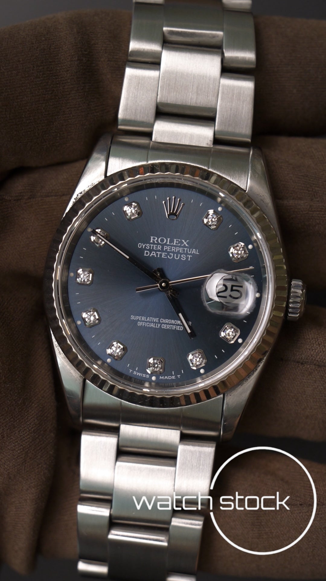 Rolex Datejust 36mm ref16234 Custom diamond dial anno 1994