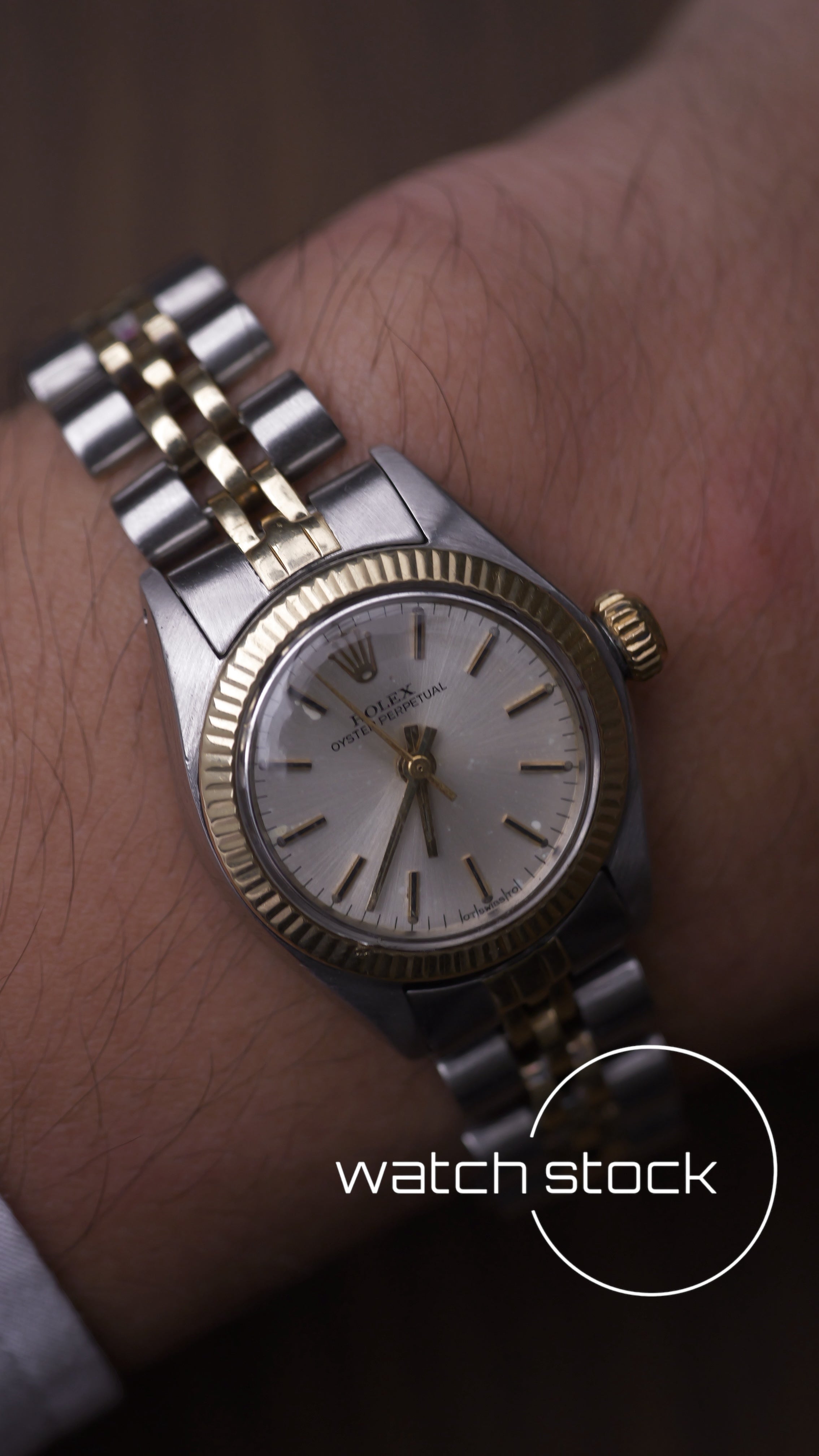 Rolex oyster perpetual 26mm two tone ref. 6719