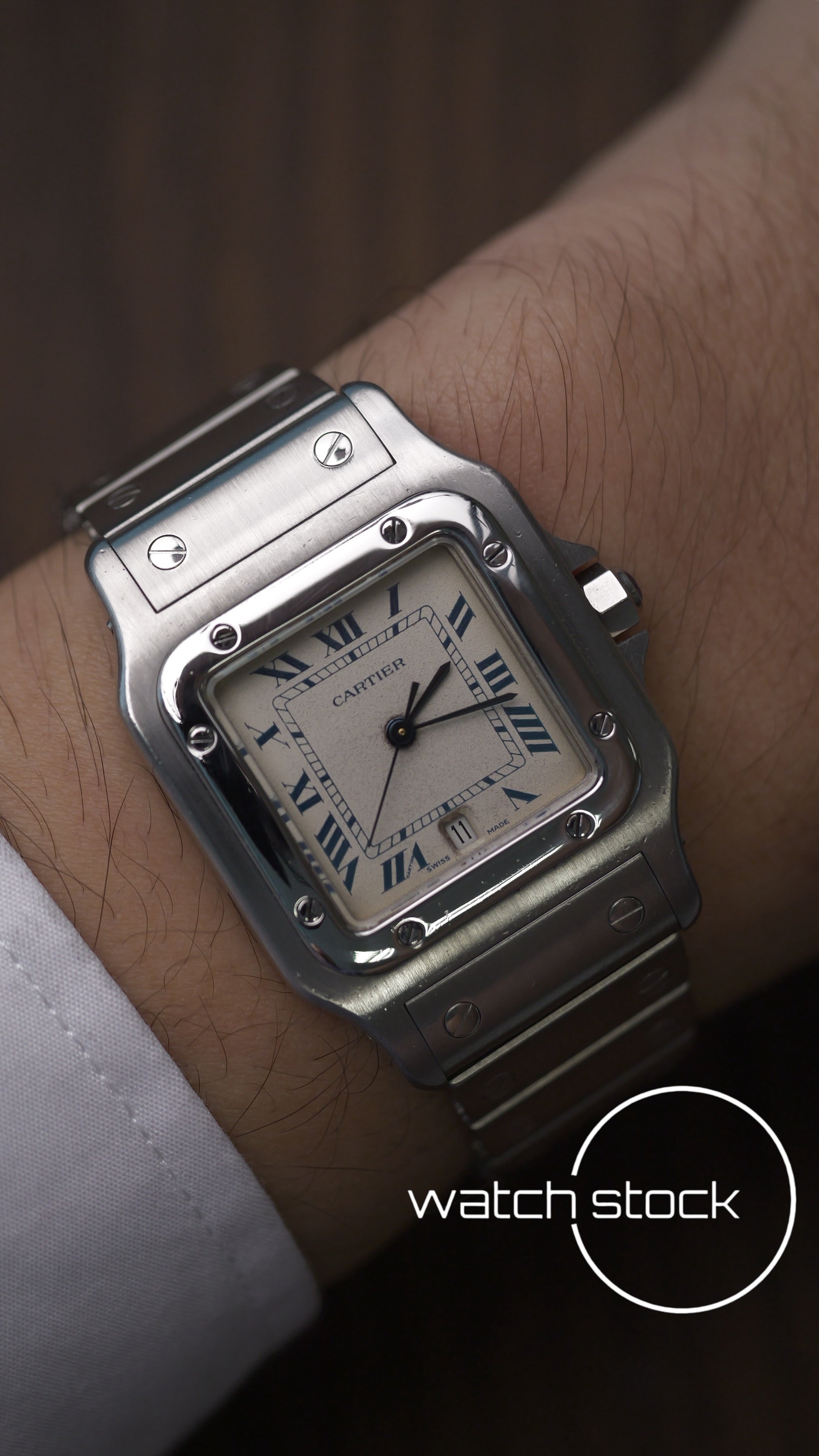 Cartier santos galbee 29x41mm Ref. 897901 con scatola