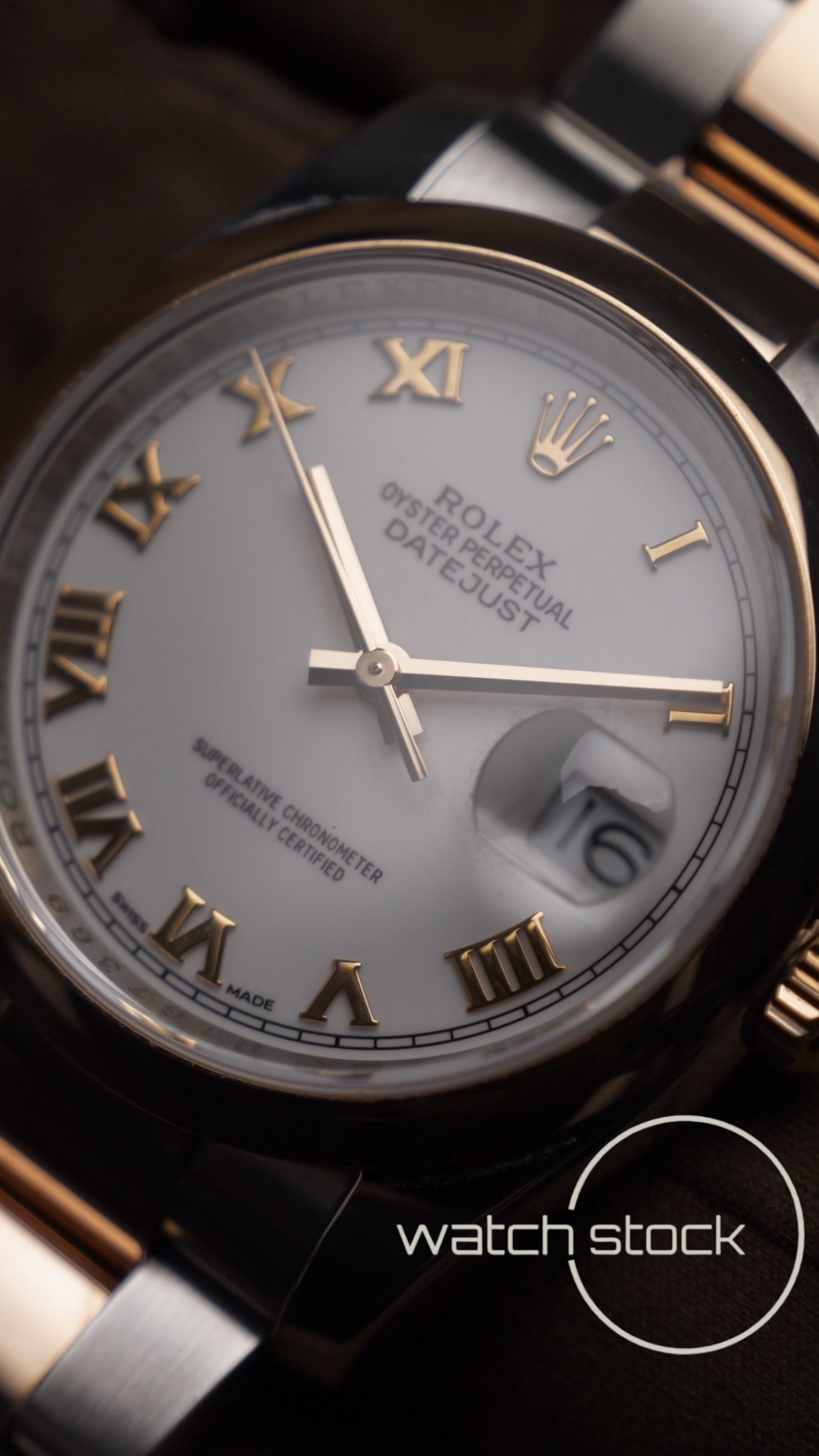 Rolex datejust 36mm Ref.116201 two-tone rose gold