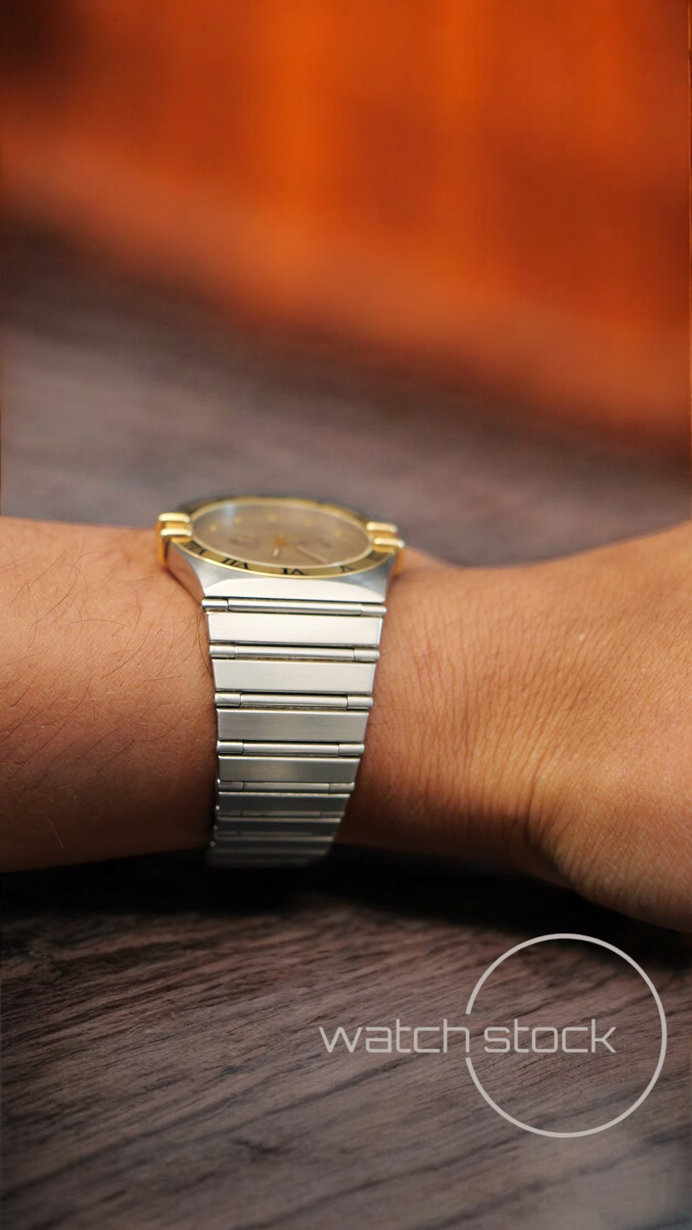 Omega constellation daydate quarz (34mm) yellow dial vintage