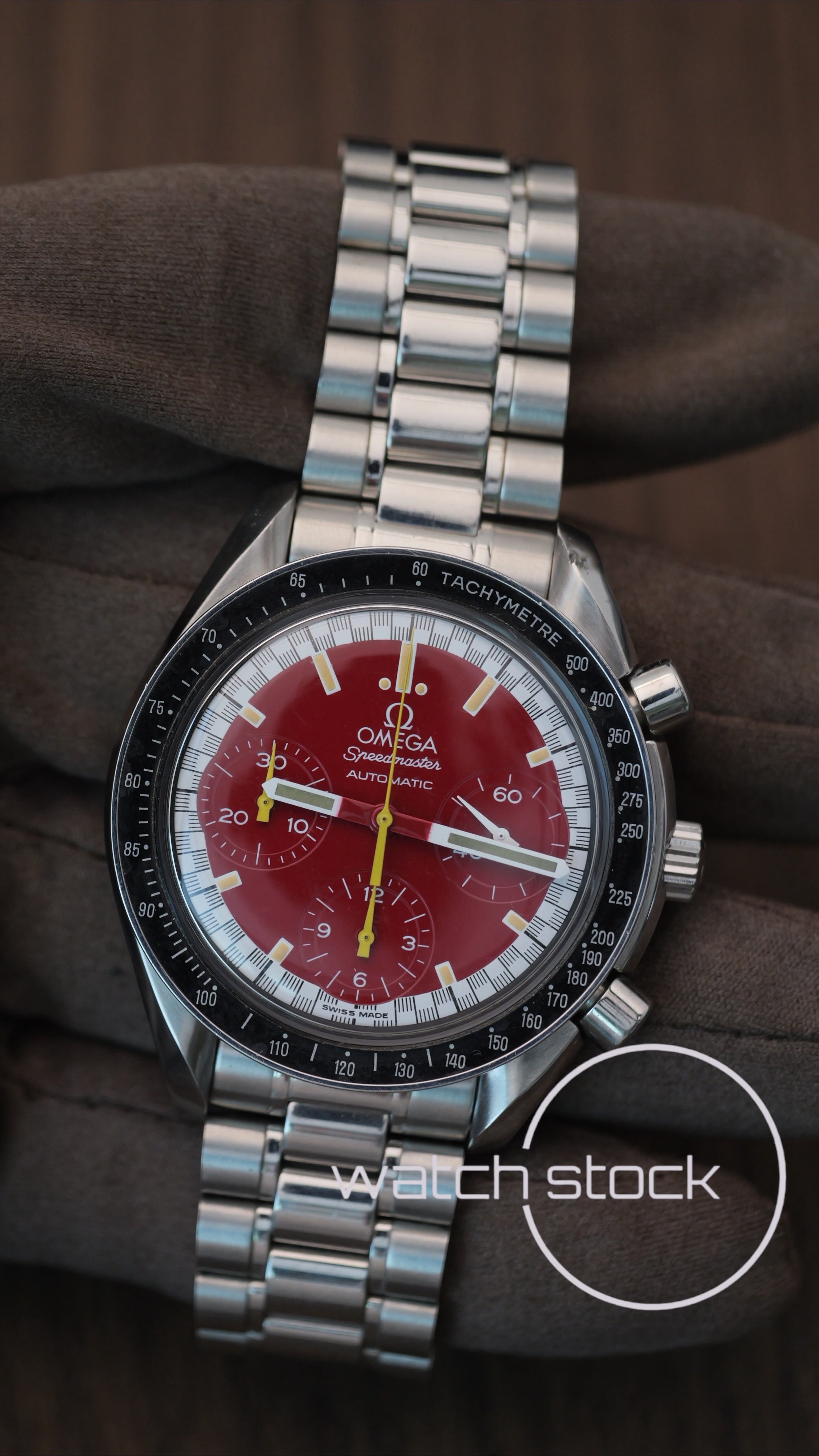 Omega Speedmaster Reduced  Schumacher Red Edition 39mm  1995
