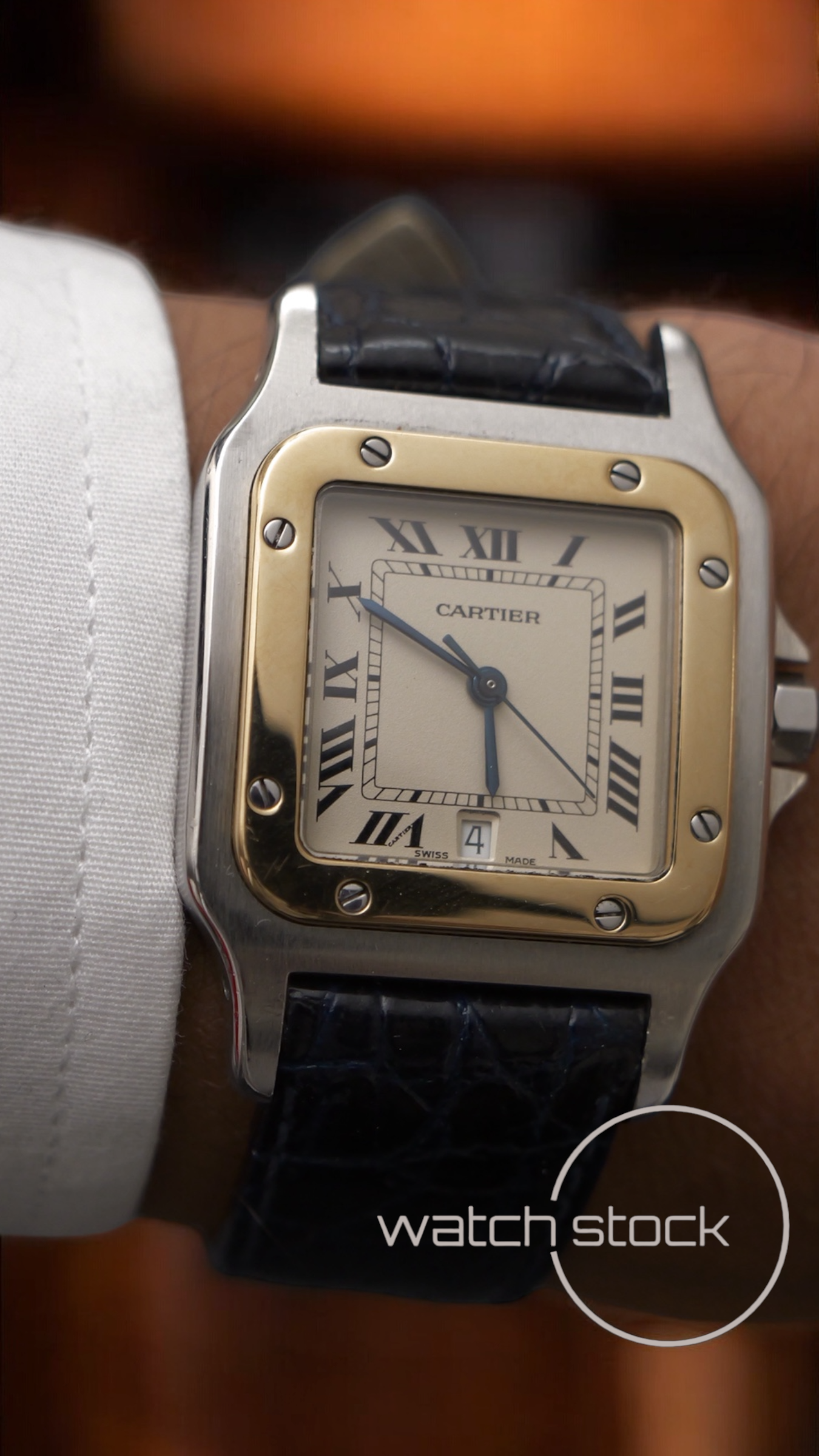 Cartier santos galbe Full set 29x41mm ref.187901 must de cartier quarz