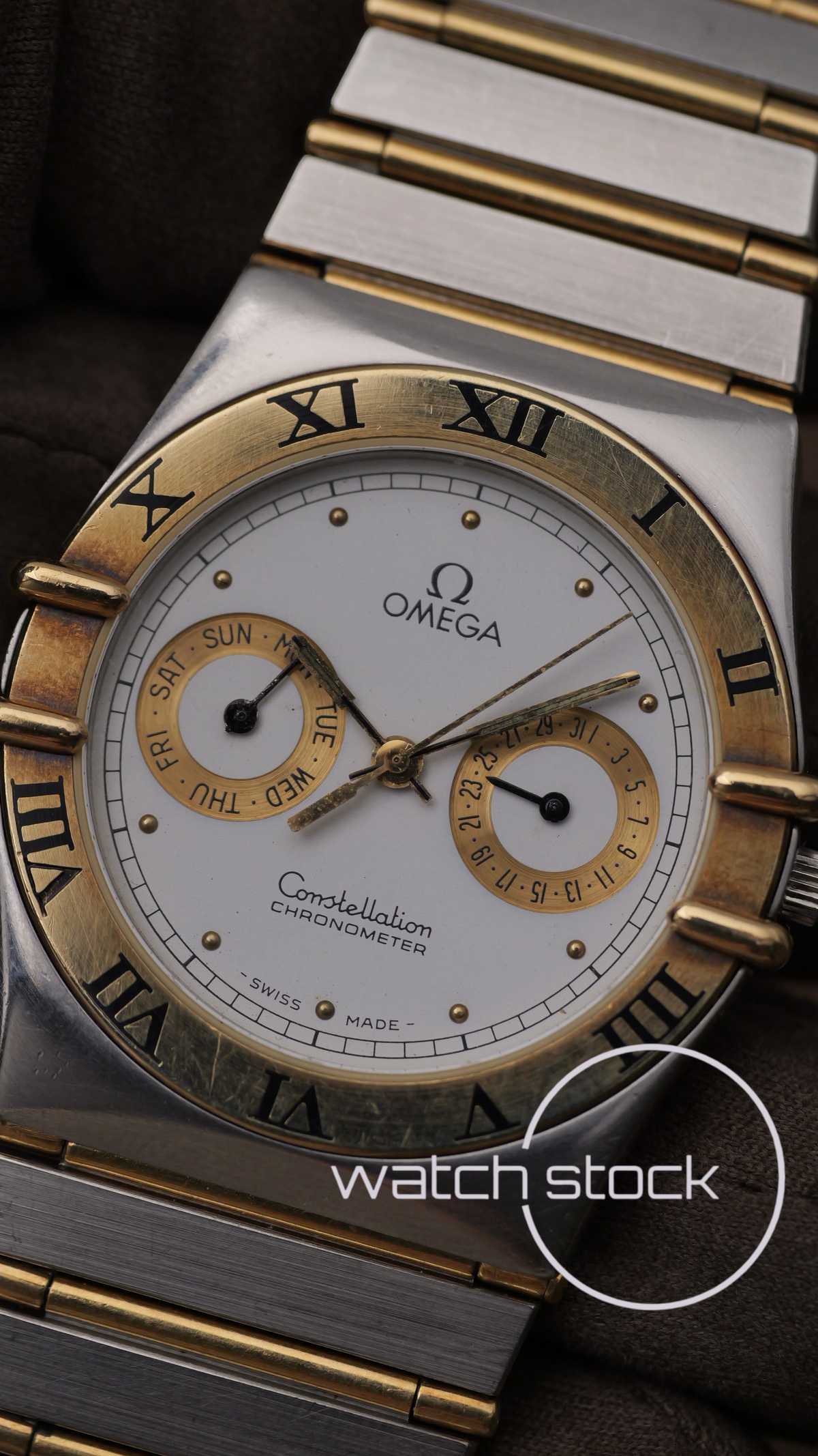 Omega constellation day-date 34mm two-tone