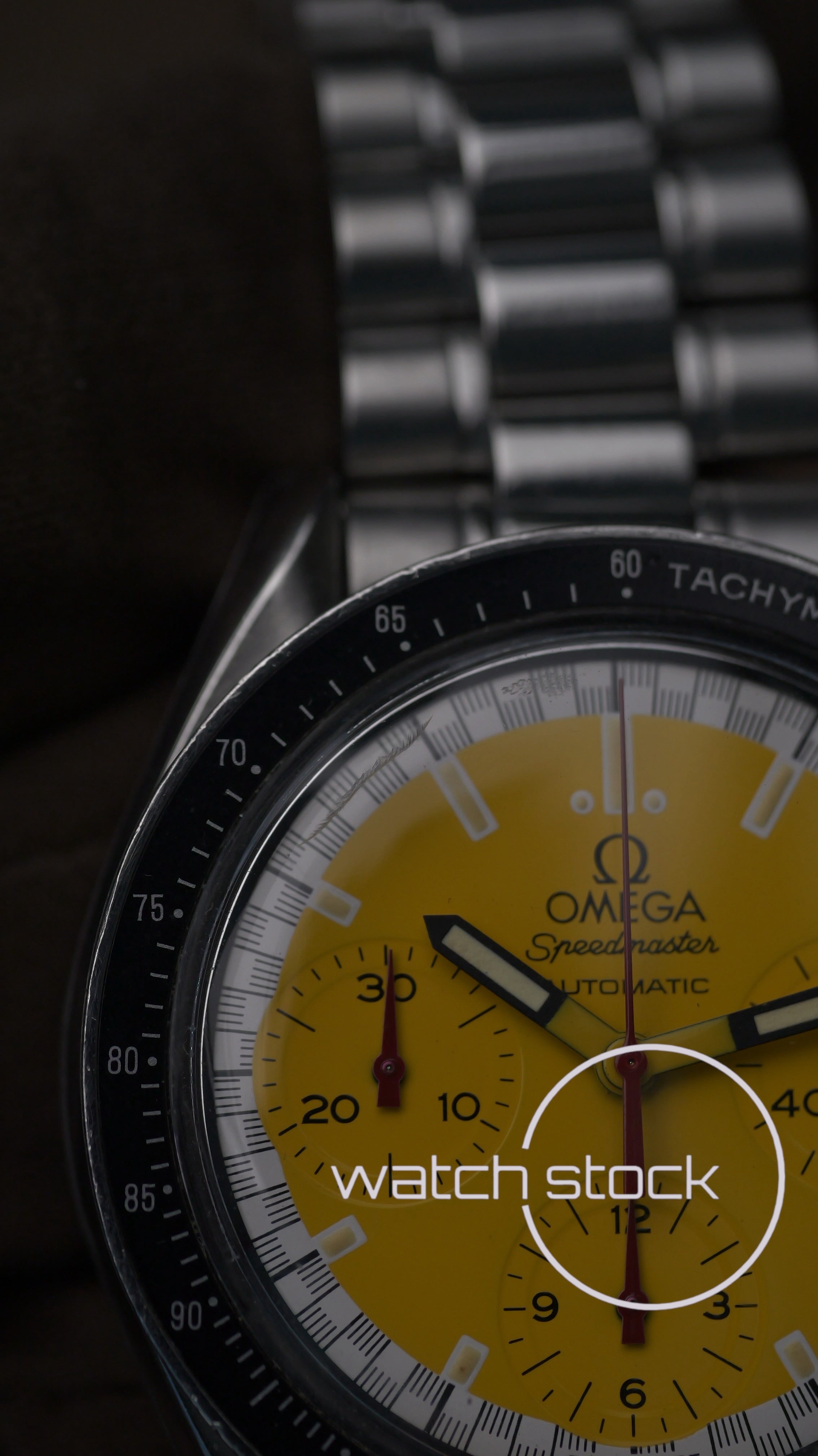 Omega speedmaster Schumacher yellow reduced ref. 3510.50 39mm automatic 1995